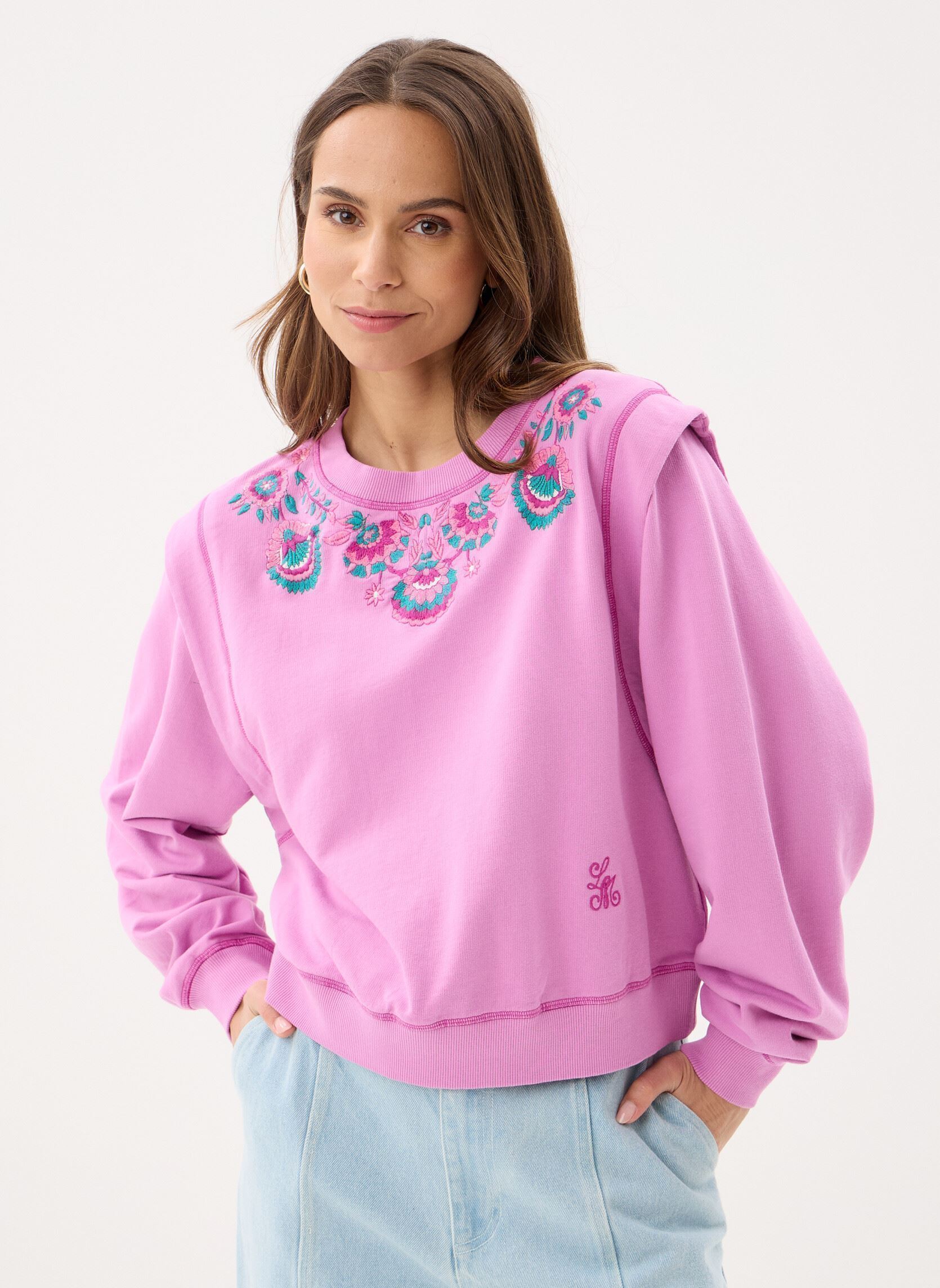 Sweater Ostrea dames roze Louise Misha Sweater Ostrea dames roze DUSTY PINK