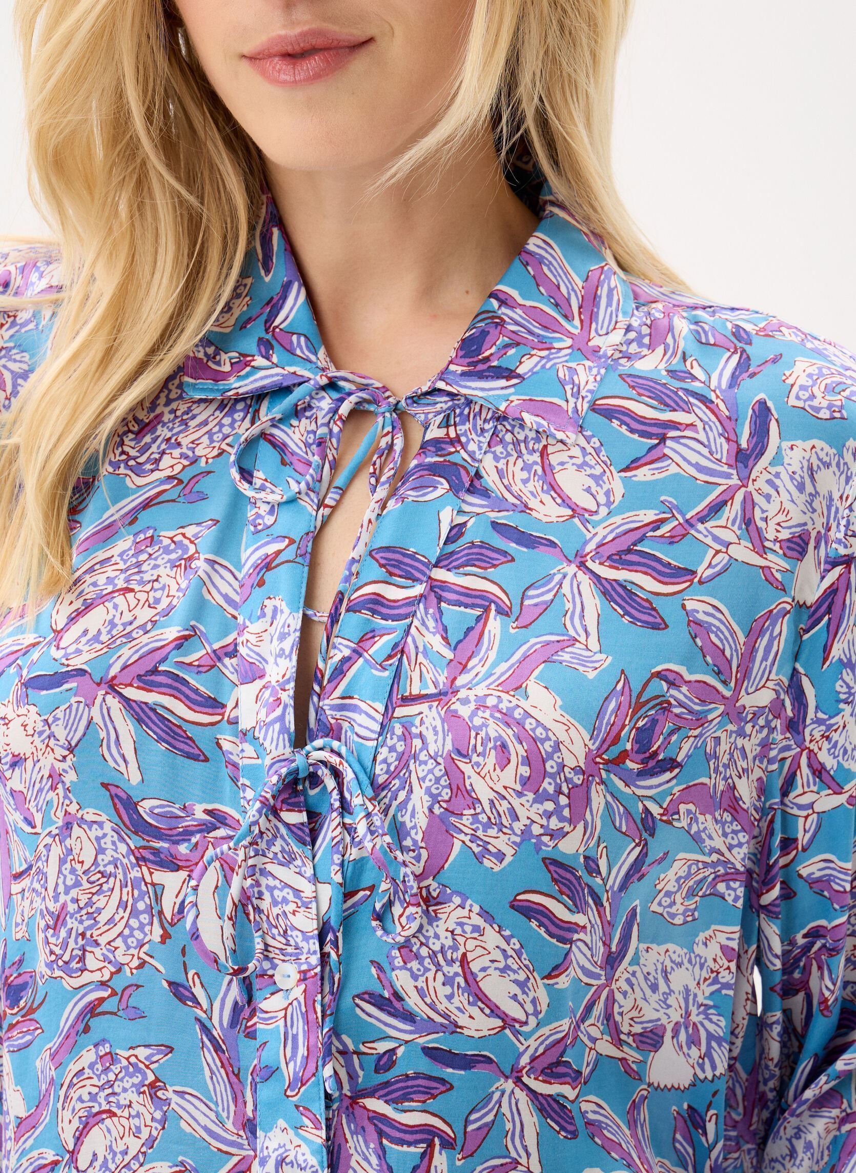 Langarm-Blusen Narcisse damen blau Louise Misha Langarm-Blusen Narcisse damen blau BLUE LUSH PARADISE