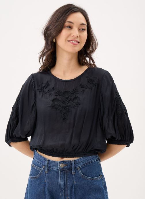 Louise Misha Blouses manches courtes Chayana femme noir