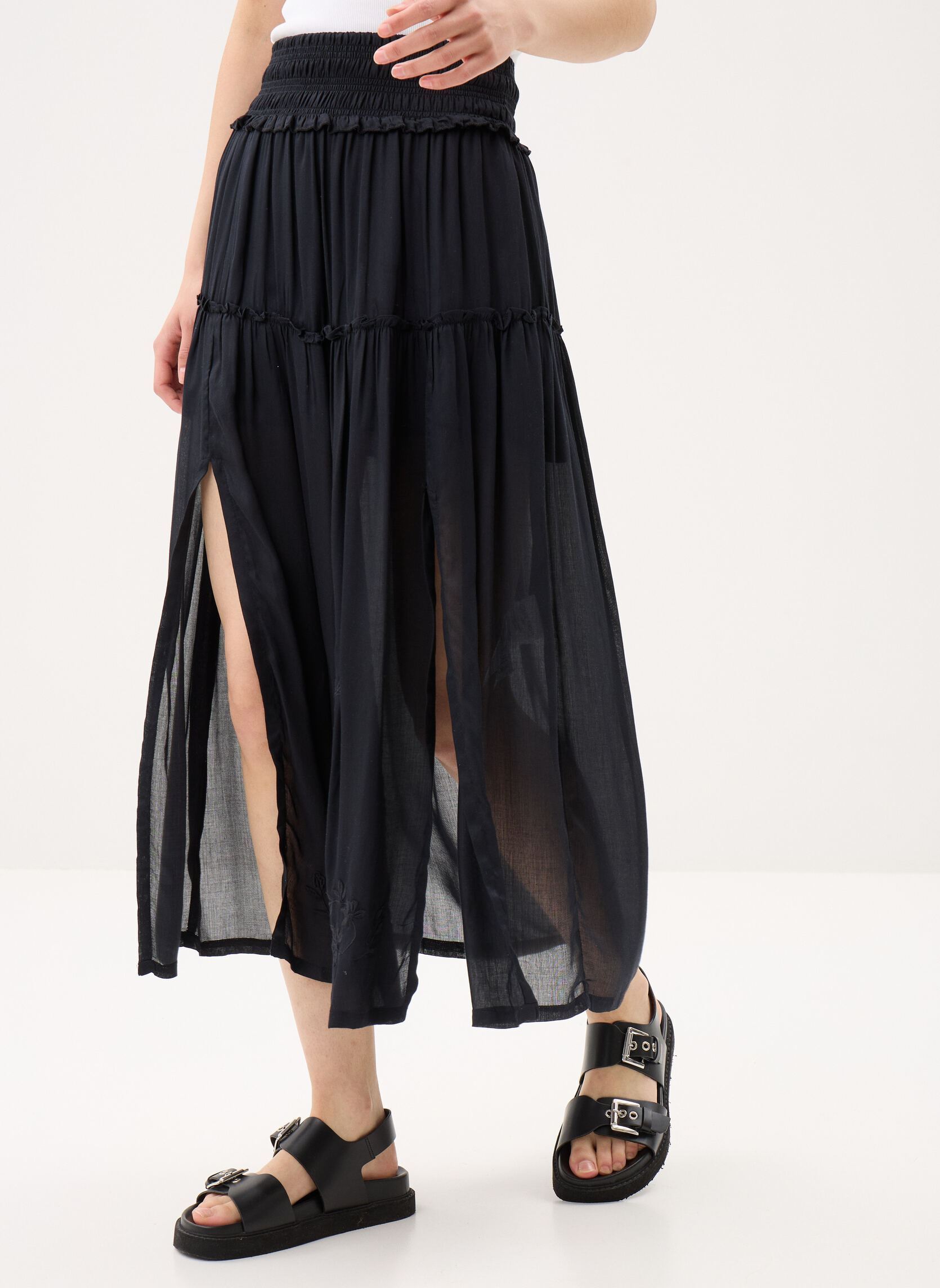 Lange Röcke Polly damen schwarz Louise Misha Lange Röcke Polly damen schwarz BLACK