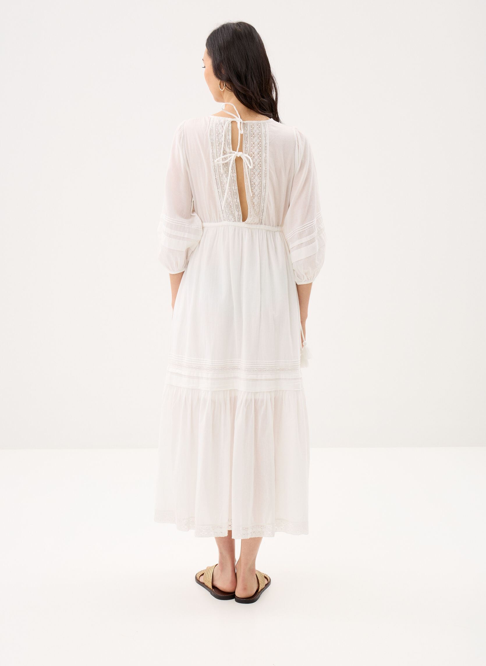 Robes longues Bali femme blanc Louise Misha Robes longues Bali femme blanc OFF WHITE