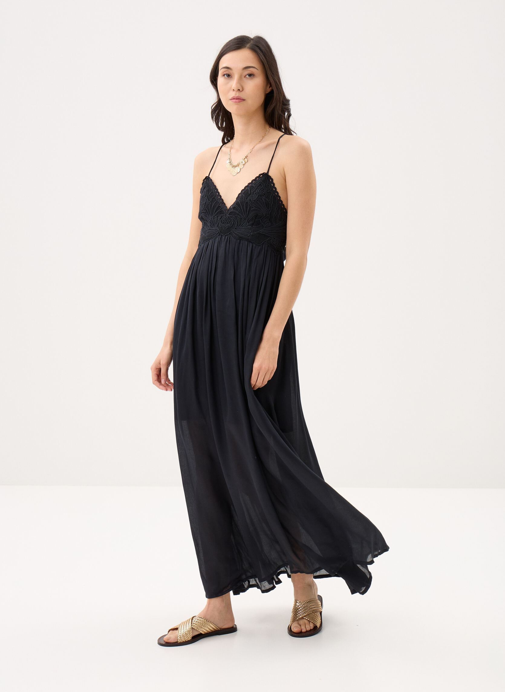 Lange Kleider Ysolde damen schwarz Louise Misha Lange Kleider Ysolde damen schwarz BLACK
