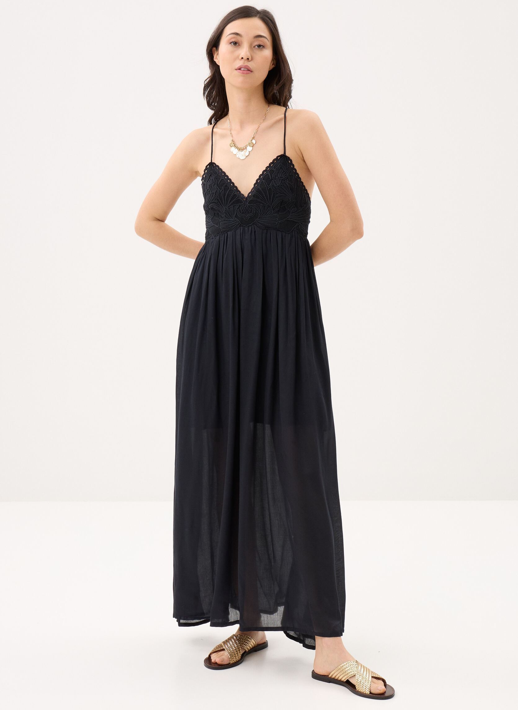 Lange Kleider Ysolde damen schwarz Louise Misha Lange Kleider Ysolde damen schwarz BLACK