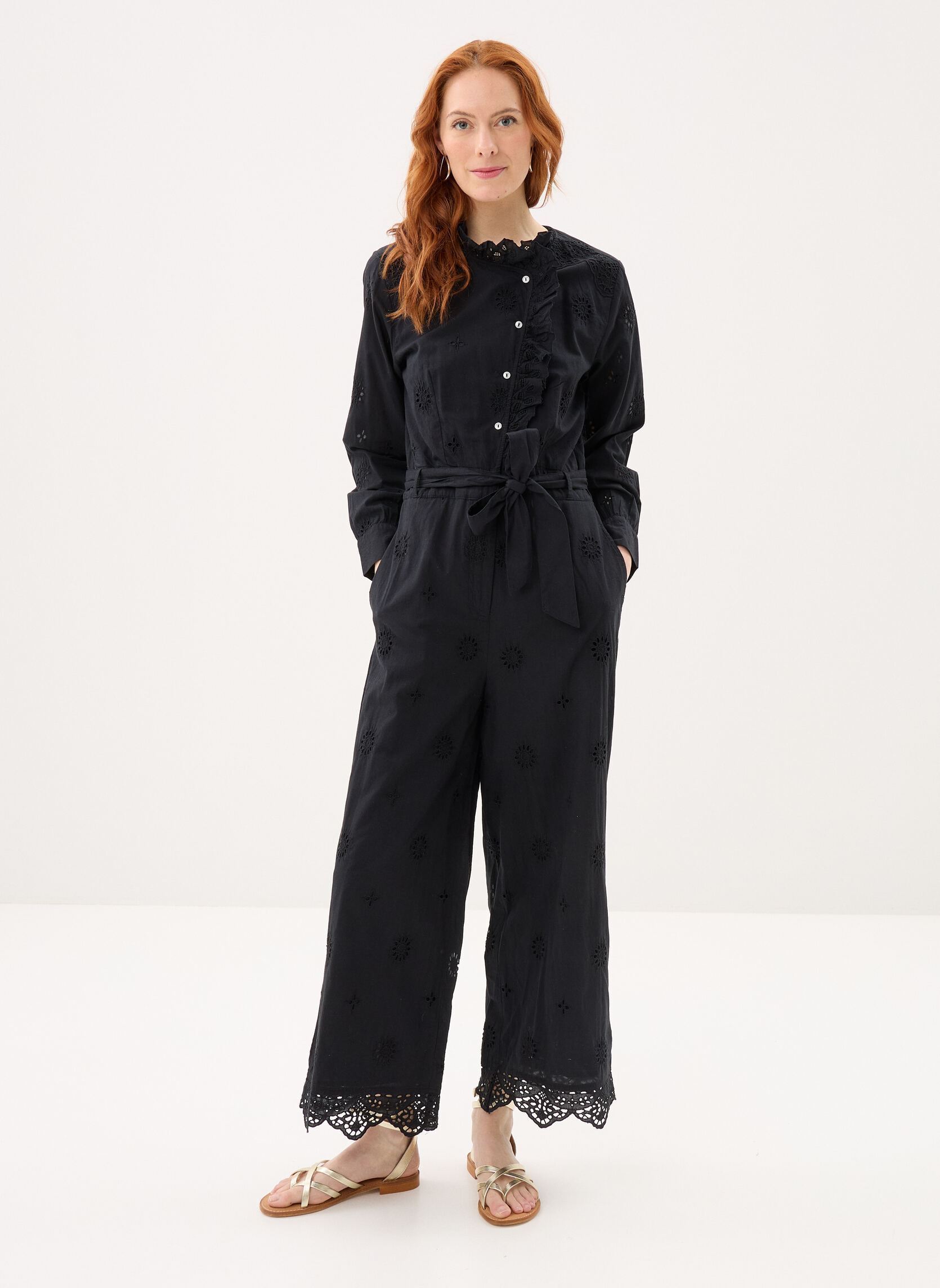 Combinaisons Veronique femme noir Louise Misha Combinaisons Veronique femme noir BLACK SCHIFFLI