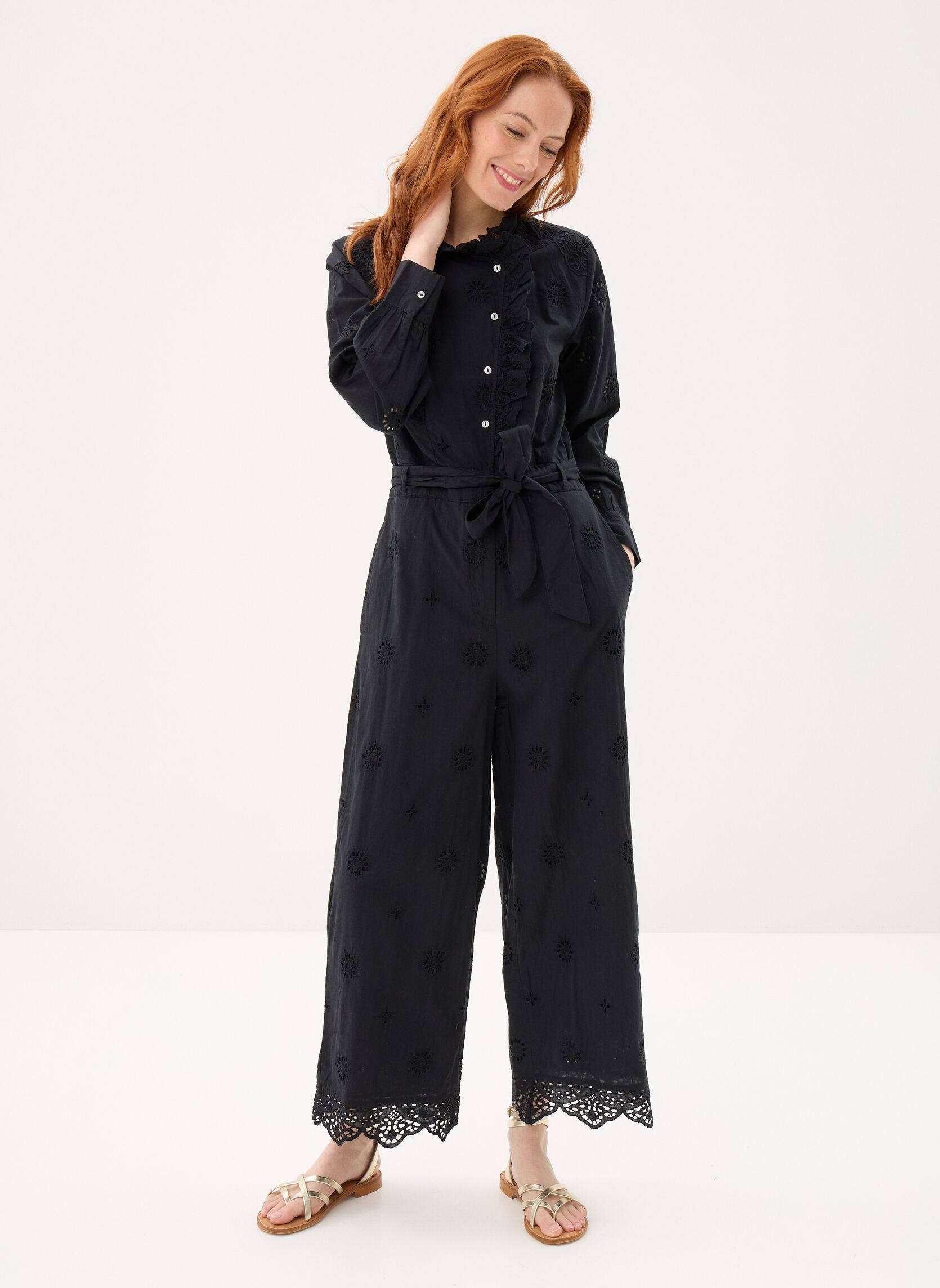 Combinaisons Veronique femme noir Louise Misha Combinaisons Veronique femme noir BLACK SCHIFFLI
