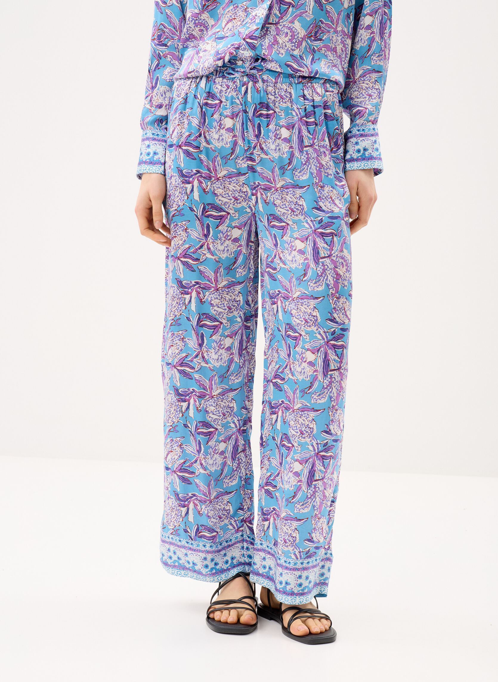 Weite Hosen Veralia damen blau Louise Misha Weite Hosen Veralia damen blau BLUE LUSH PARADISE