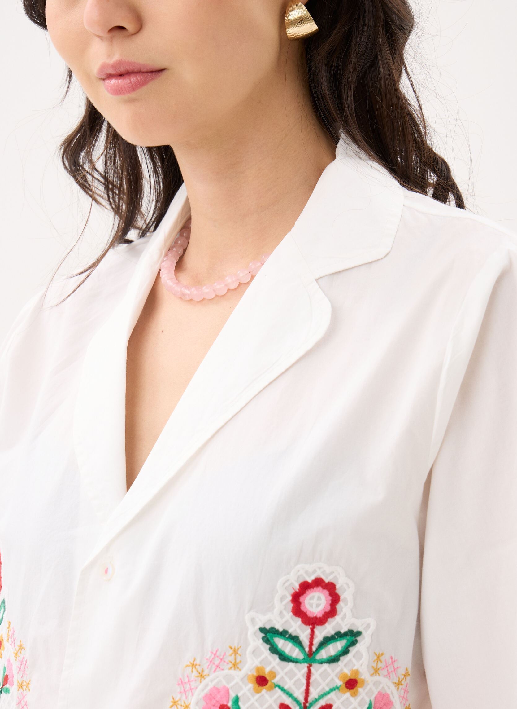Chemises manches courtes Emilius femme blanc Louise Misha Chemises manches courtes Emilius femme blanc OFF WHITE