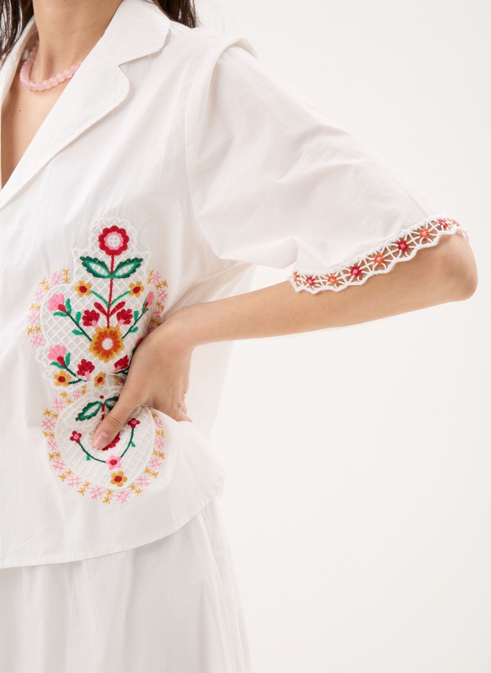 Chemises manches courtes Emilius femme blanc Louise Misha Chemises manches courtes Emilius femme blanc OFF WHITE