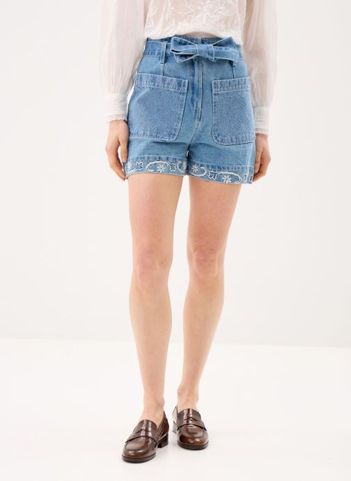 Louise Misha Shorts Virgin femme bleu