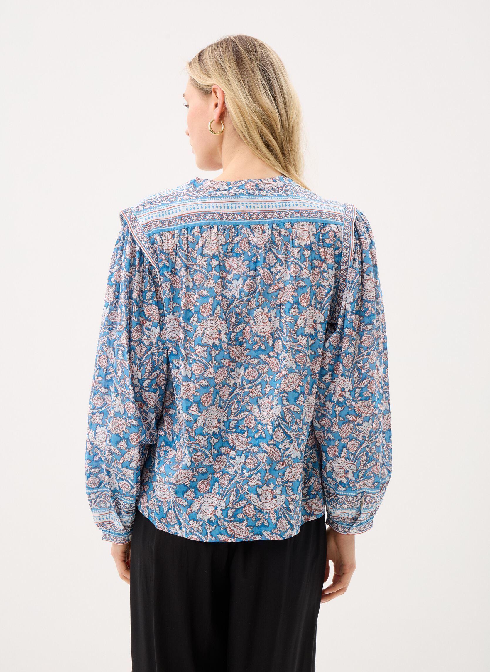 Langarm-Blusen Jane damen blau Louise Misha Langarm-Blusen Jane damen blau BLUE MOUNTAIN AVENS