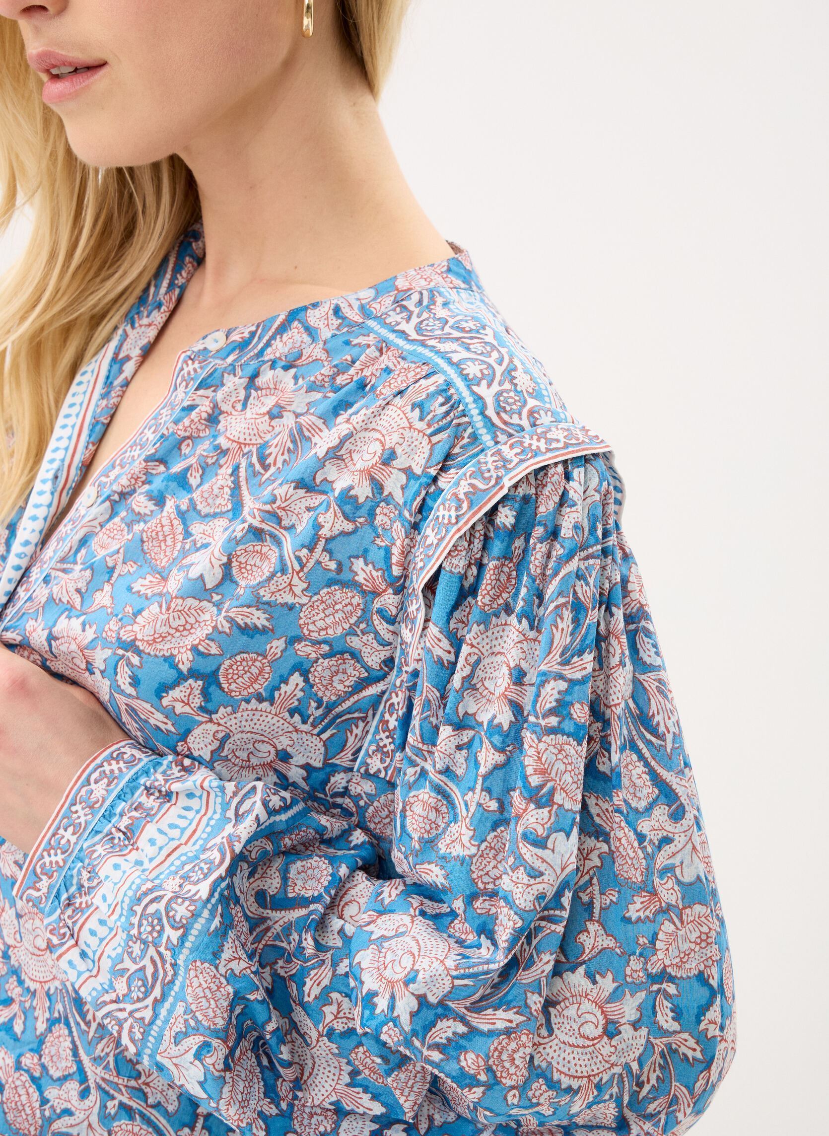 Langarm-Blusen Jane damen blau Louise Misha Langarm-Blusen Jane damen blau BLUE MOUNTAIN AVENS