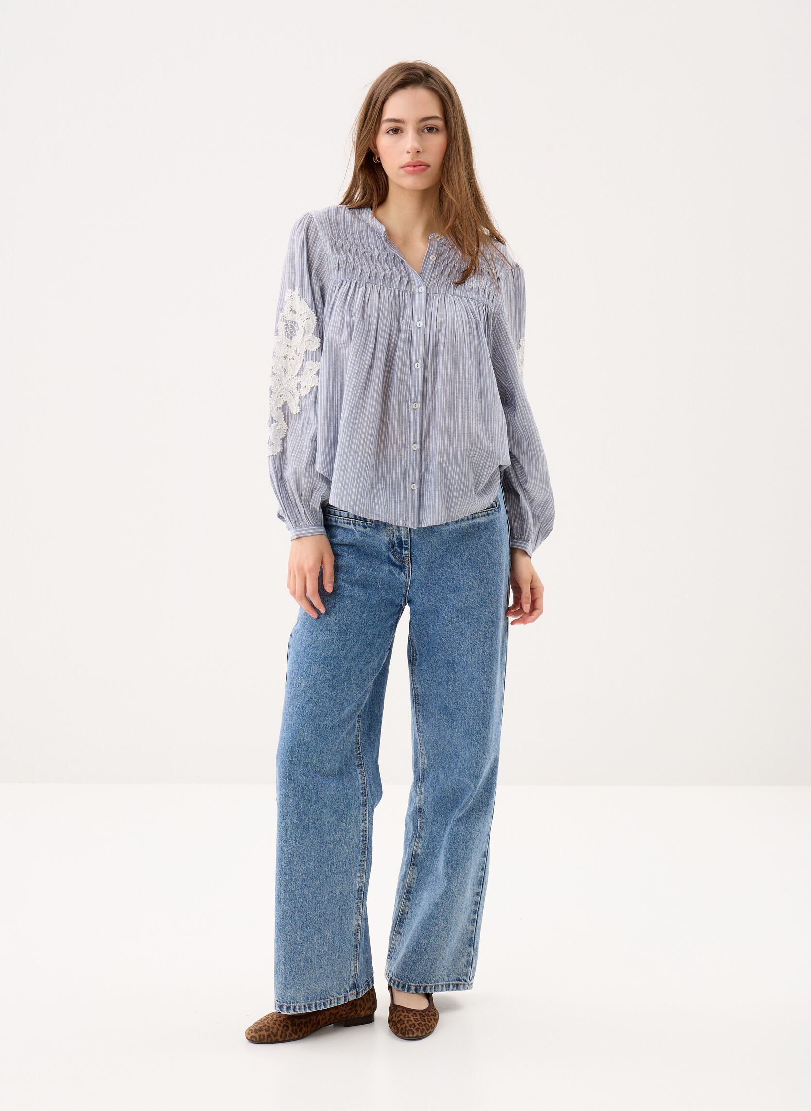 Langarm-Blusen Jally damen blau Louise Misha Langarm-Blusen Jally damen blau BLUE COAST STRIPES