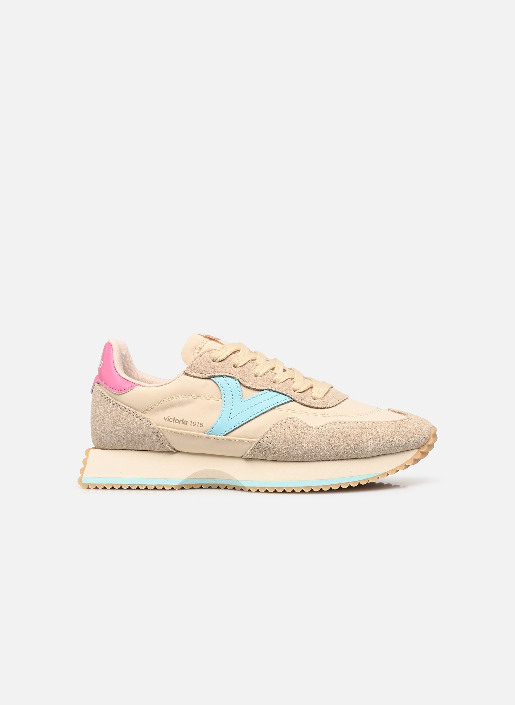 Sneakers Cosmos Multicolor Nylon & Serraje dames beige Victoria Sneakers Cosmos Multicolor Nylon & Serraje dames beige Beige