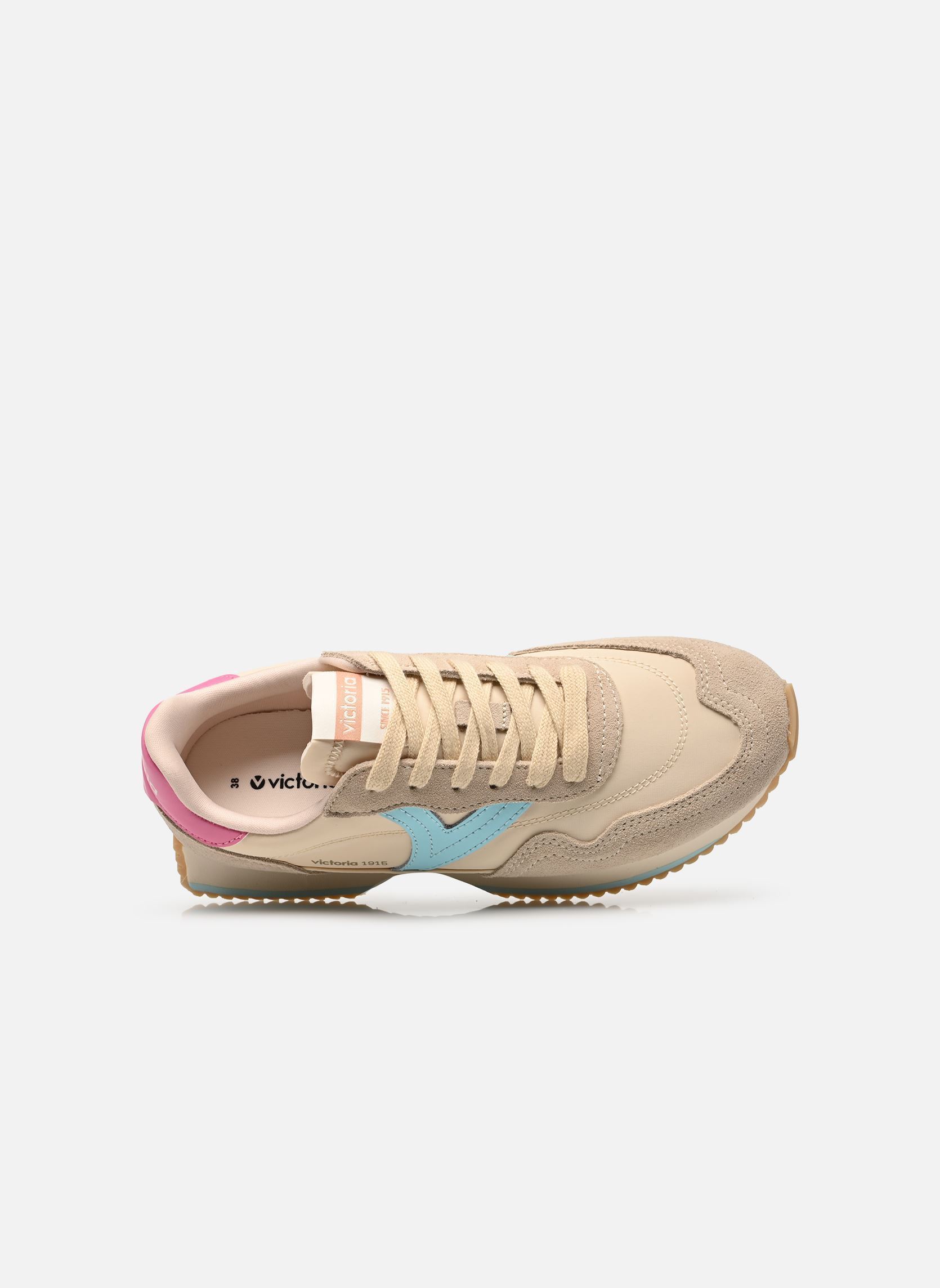 Sneakers Cosmos Multicolor Nylon & Serraje dames beige Victoria Sneakers Cosmos Multicolor Nylon & Serraje dames beige Beige
