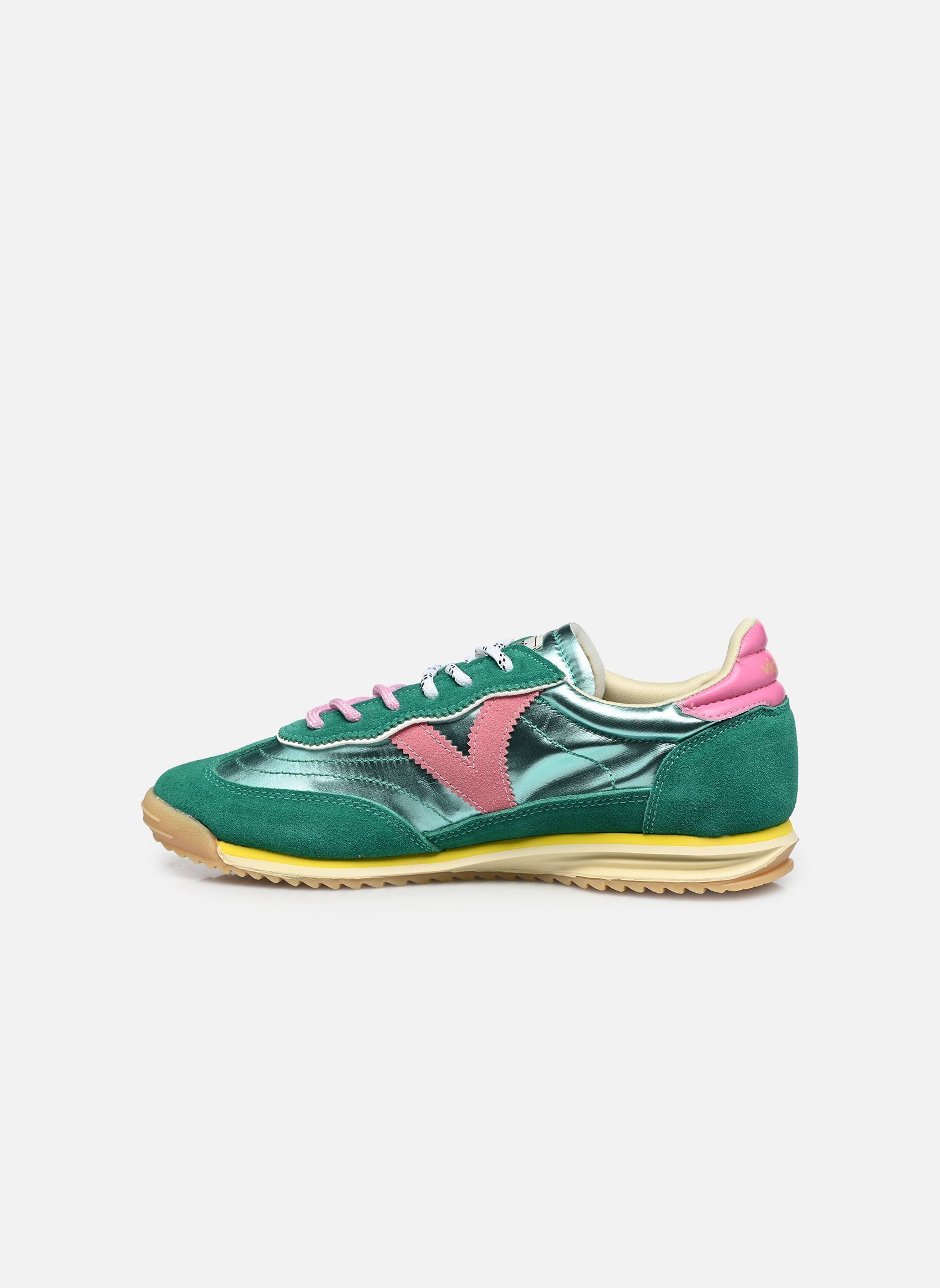 Baskets Saturno Nylon & Serraje Metal femme vert Victoria Baskets Saturno Nylon & Serraje Metal femme vert Jade