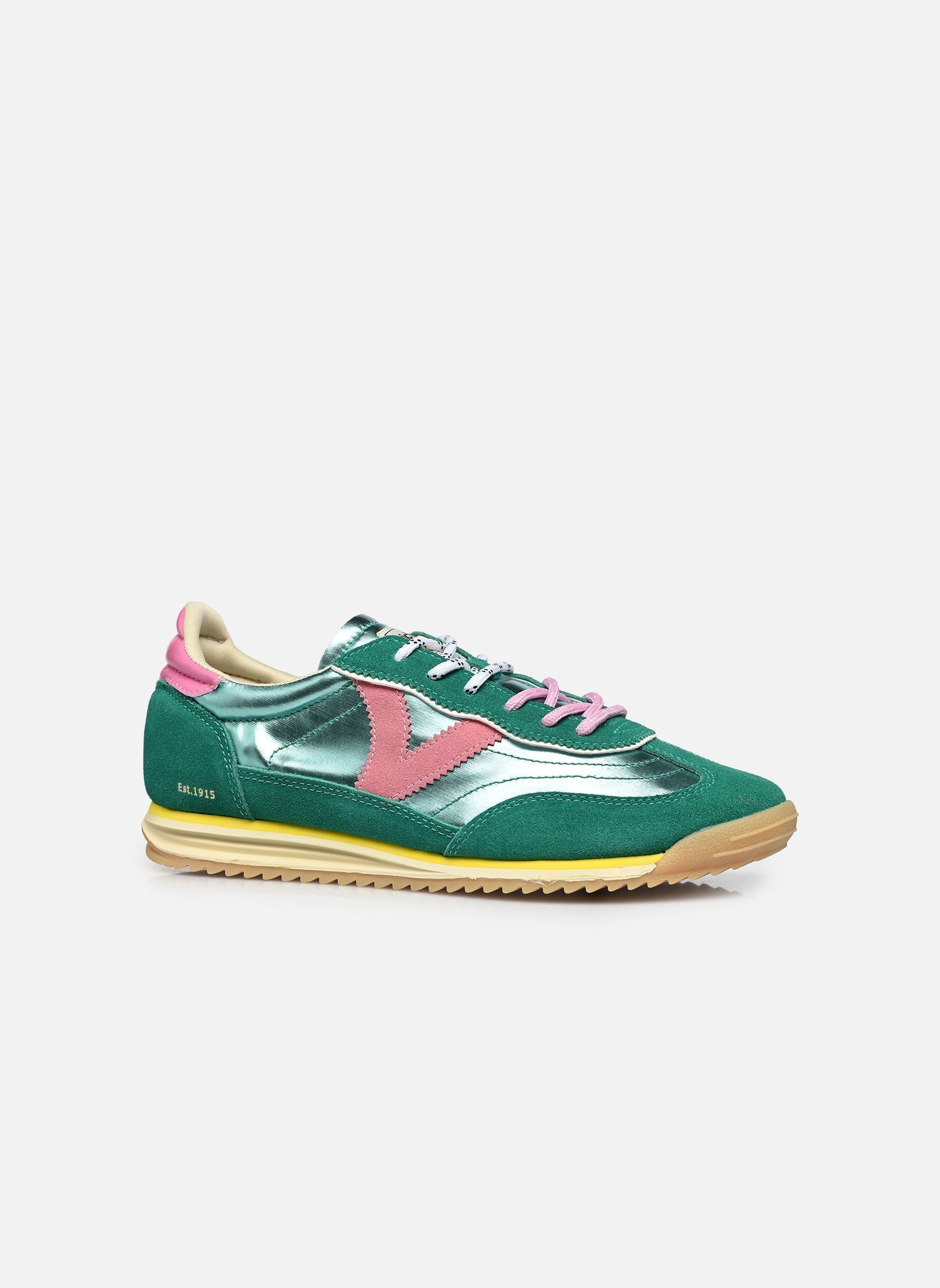 Baskets Saturno Nylon & Serraje Metal femme vert Victoria Baskets Saturno Nylon & Serraje Metal femme vert Jade