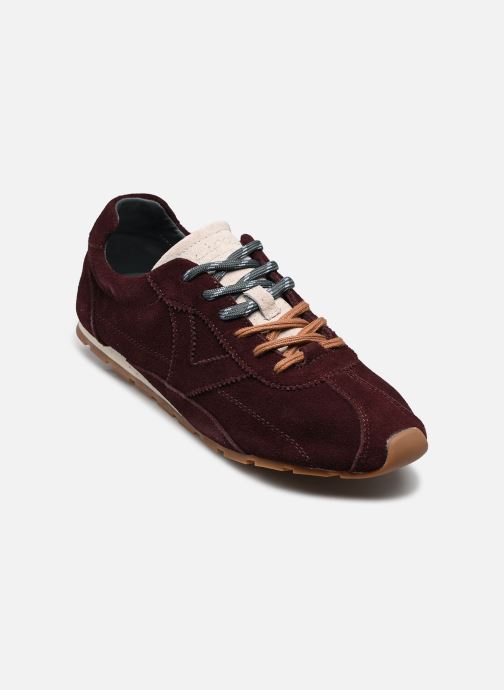 Victoria Baskets basses Aster Serraje femme bordeaux