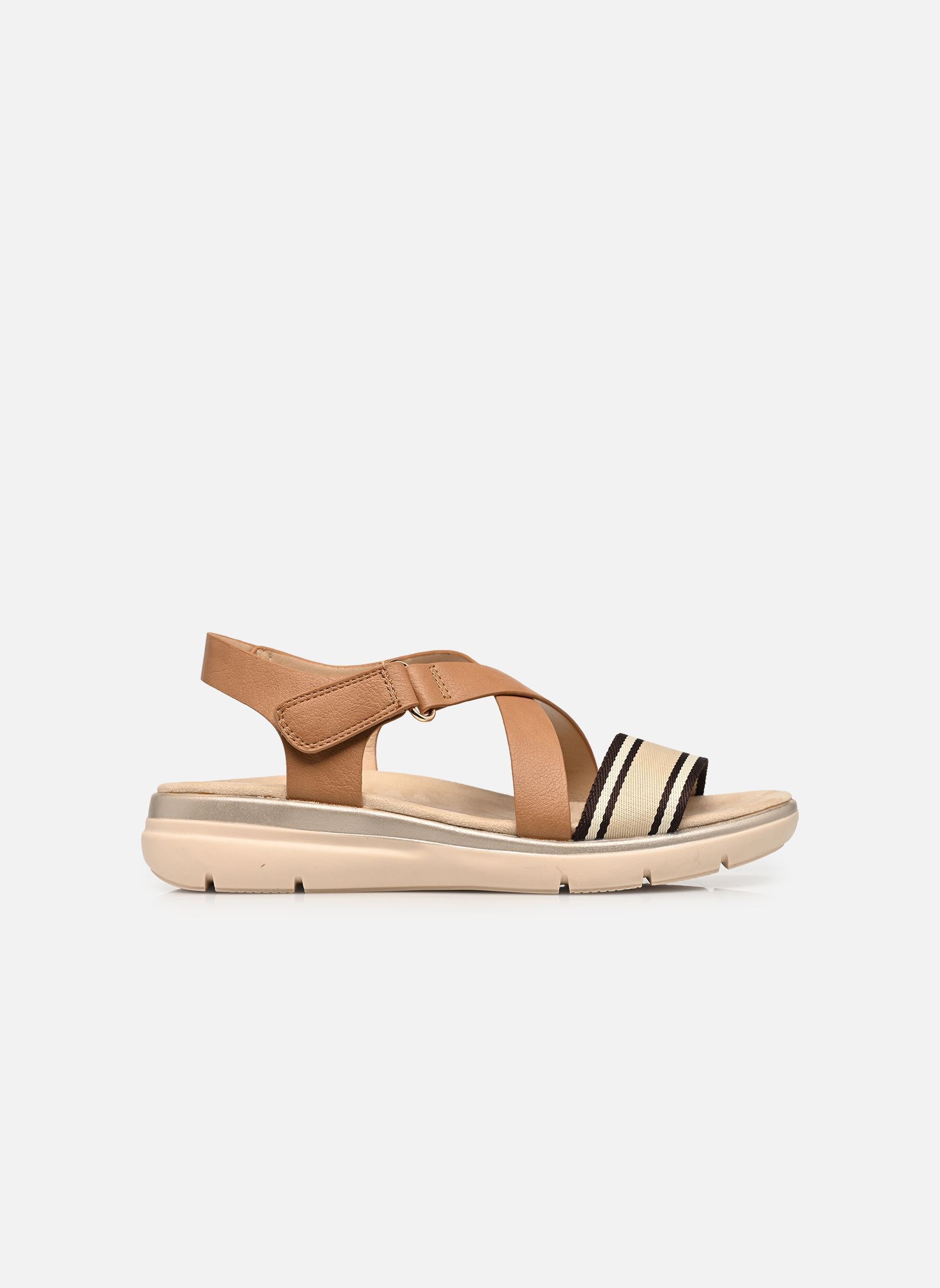 Keil- und Plateausandalen ALBO W10304 damen braun Comfeet Keil- und Plateausandalen ALBO W10304 damen braun Brown
