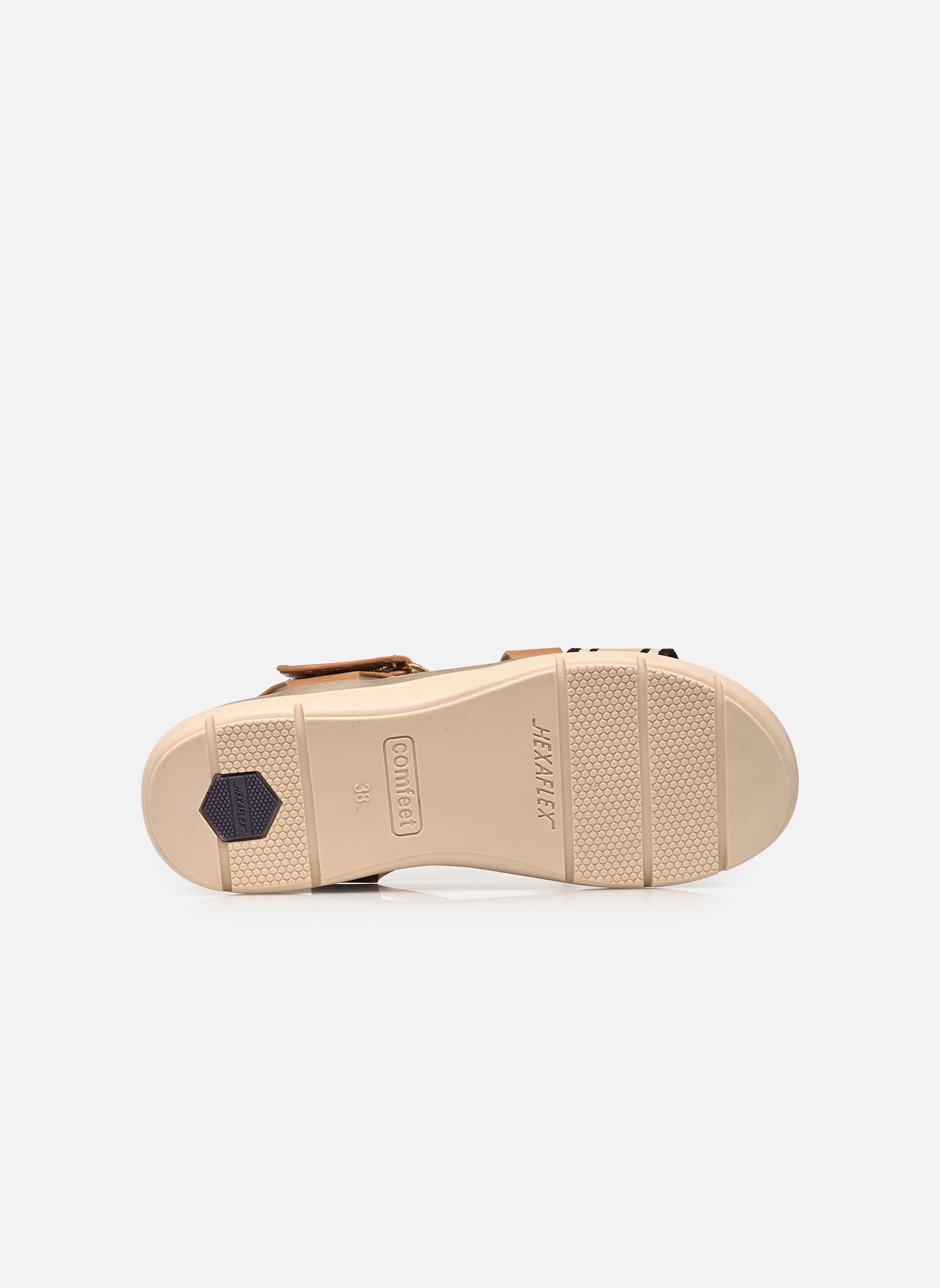 Keil- und Plateausandalen ALBO W10304 damen braun Comfeet Keil- und Plateausandalen ALBO W10304 damen braun Brown