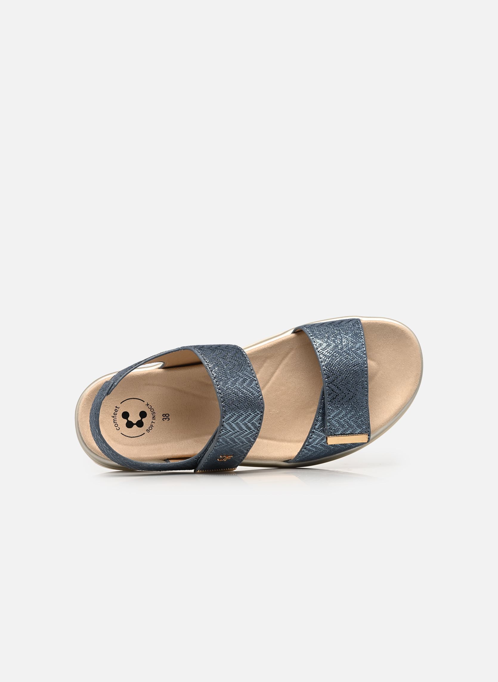 Sandales compensées et plateformes SALINA W04505 femme bleu Comfeet Sandales compensées et plateformes SALINA W04505 femme bleu Blue