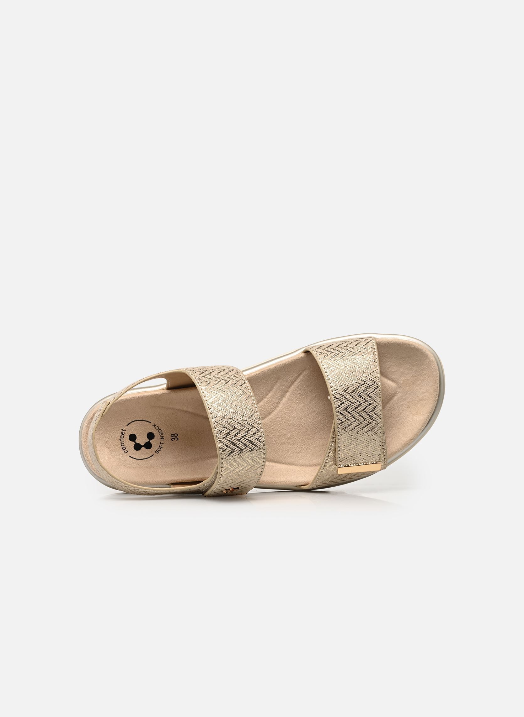 Sandales compensées et plateformes SALINA W04505 femme or et bronze Comfeet Sandales compensées et plateformes SALINA W04505 femme or et bronze Gold
