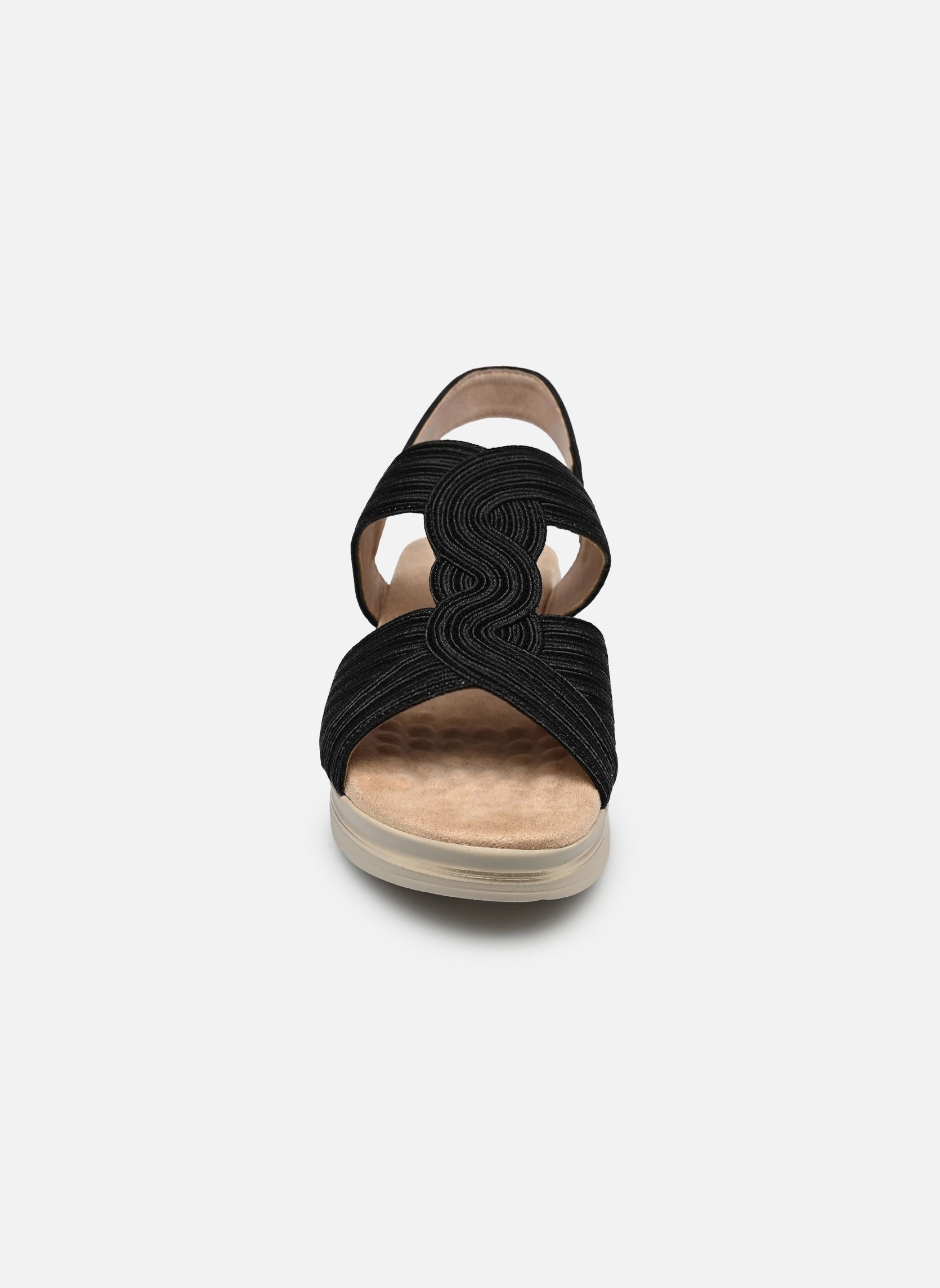 Sandales compensées et plateformes UPEMBA W14205 femme noir Comfeet Sandales compensées et plateformes UPEMBA W14205 femme noir Black