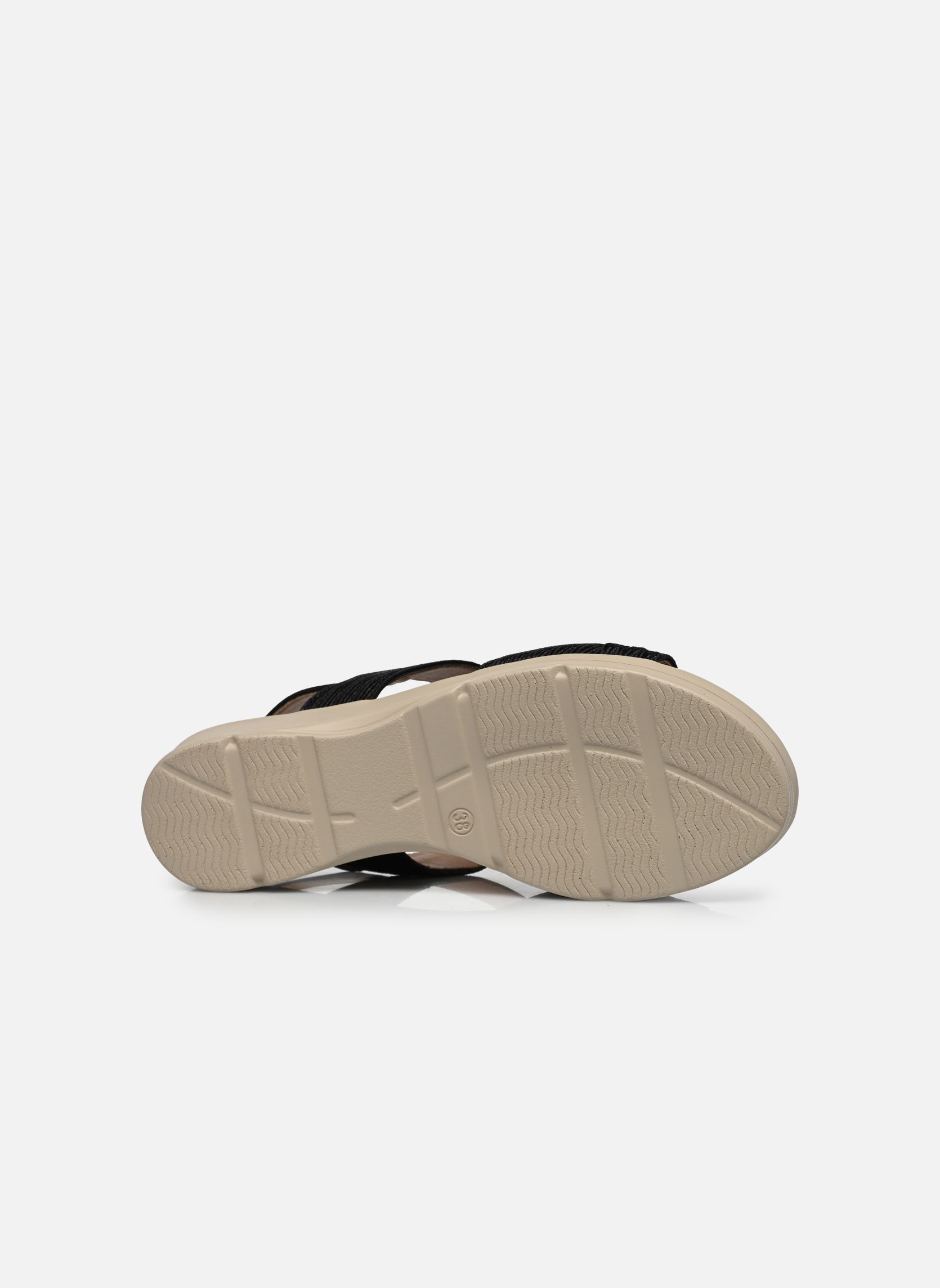 Sandales compensées et plateformes UPEMBA W14205 femme noir Comfeet Sandales compensées et plateformes UPEMBA W14205 femme noir Black