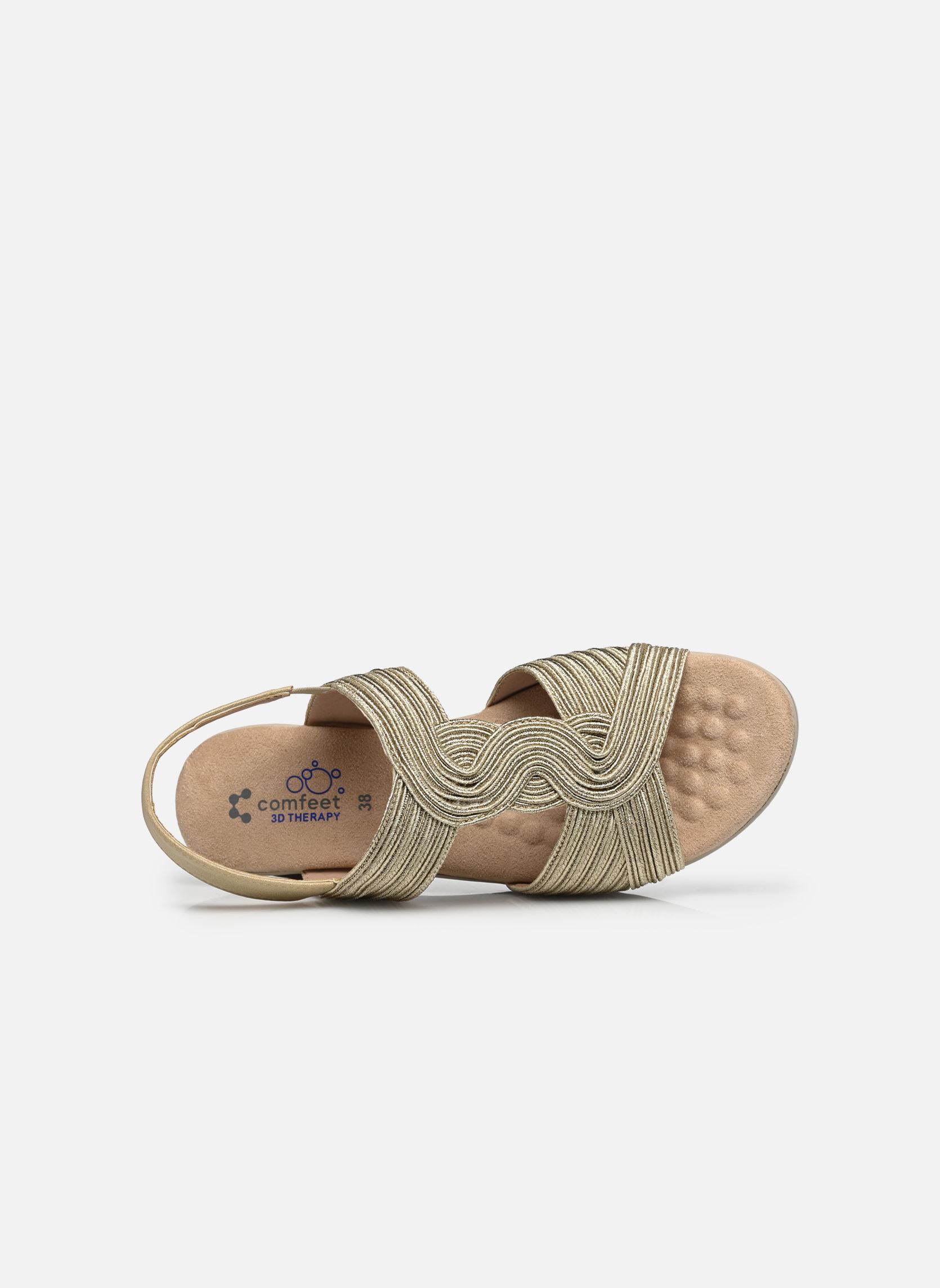 Keil- und Plateausandalen UPEMBA W14205 damen gold und bronze Comfeet Keil- und Plateausandalen UPEMBA W14205 damen gold und bronze Gold