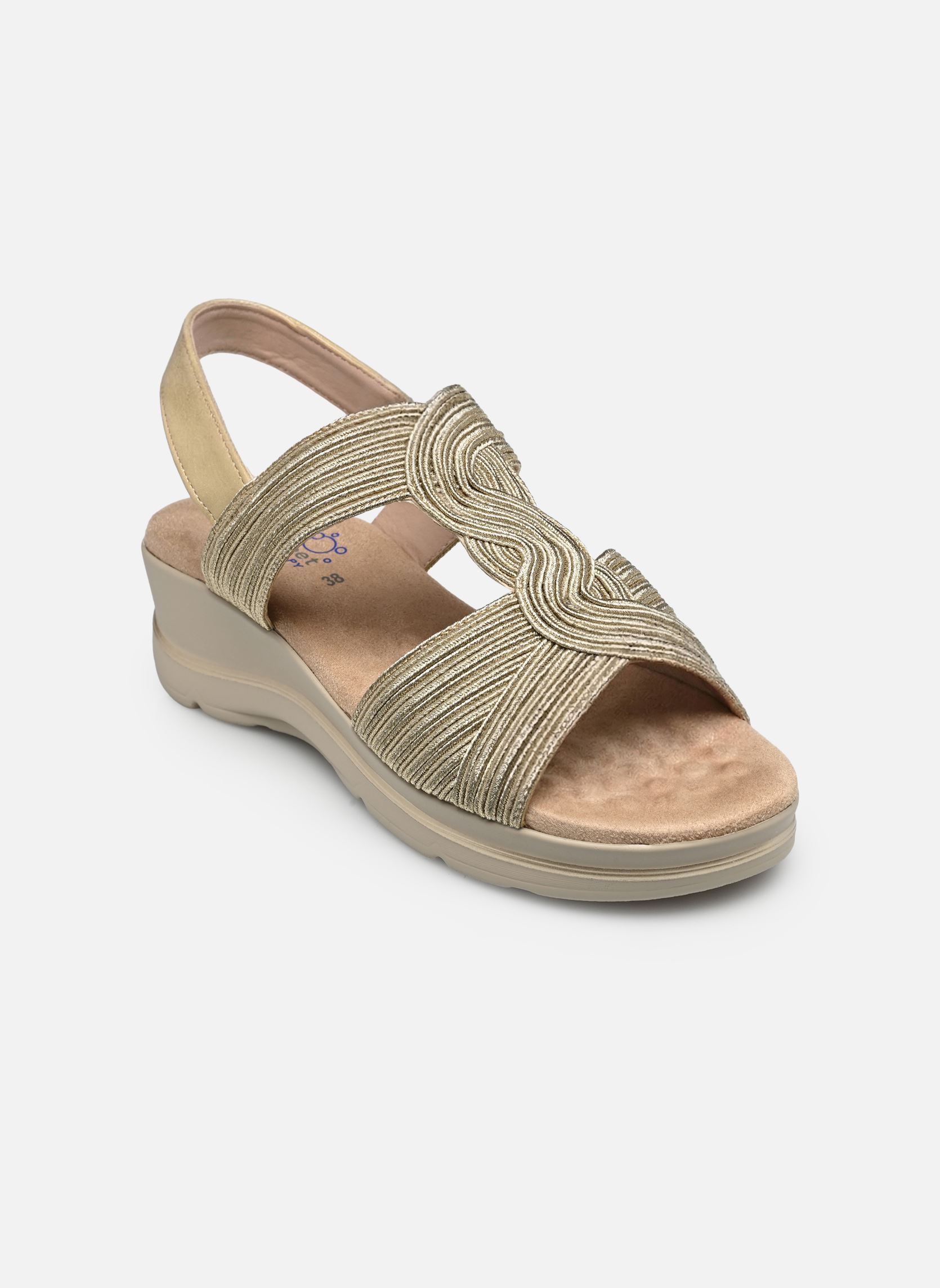Keil- und Plateausandalen UPEMBA W14205 damen gold und bronze Comfeet Keil- und Plateausandalen UPEMBA W14205 damen gold und bronze Gold