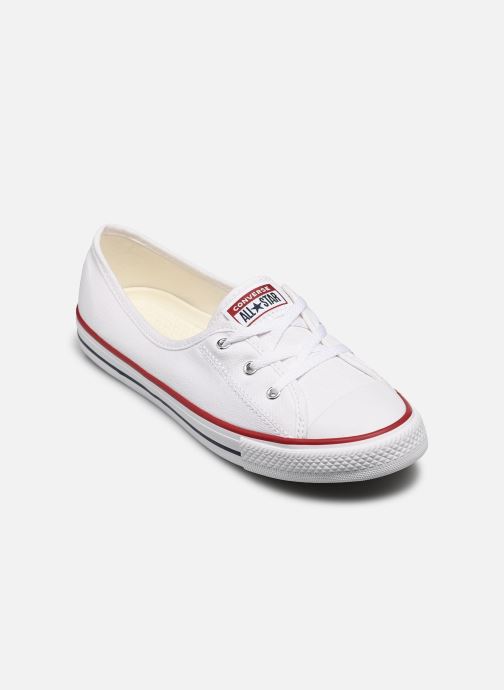Converse Ballerines classiques Chuck Taylor All Star Ballet Lace W femme blanc