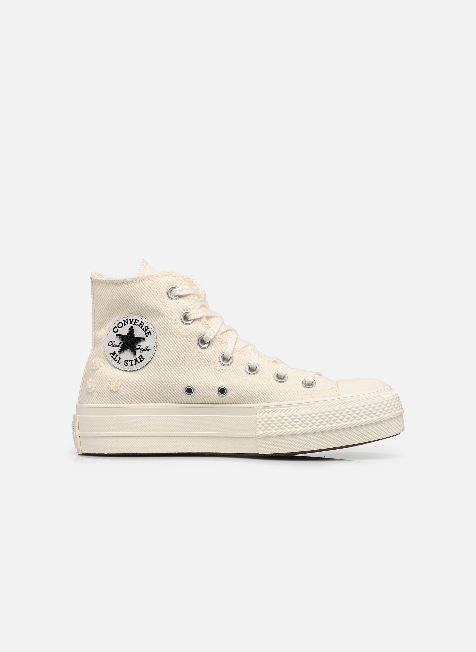 Knöchelhohe Sneaker Chuck Taylor All Star Lift Platform Bead damen beige Converse Knöchelhohe Sneaker Chuck Taylor All Star Lift Platform Bead damen beige EGRET/EGRET/BLACK