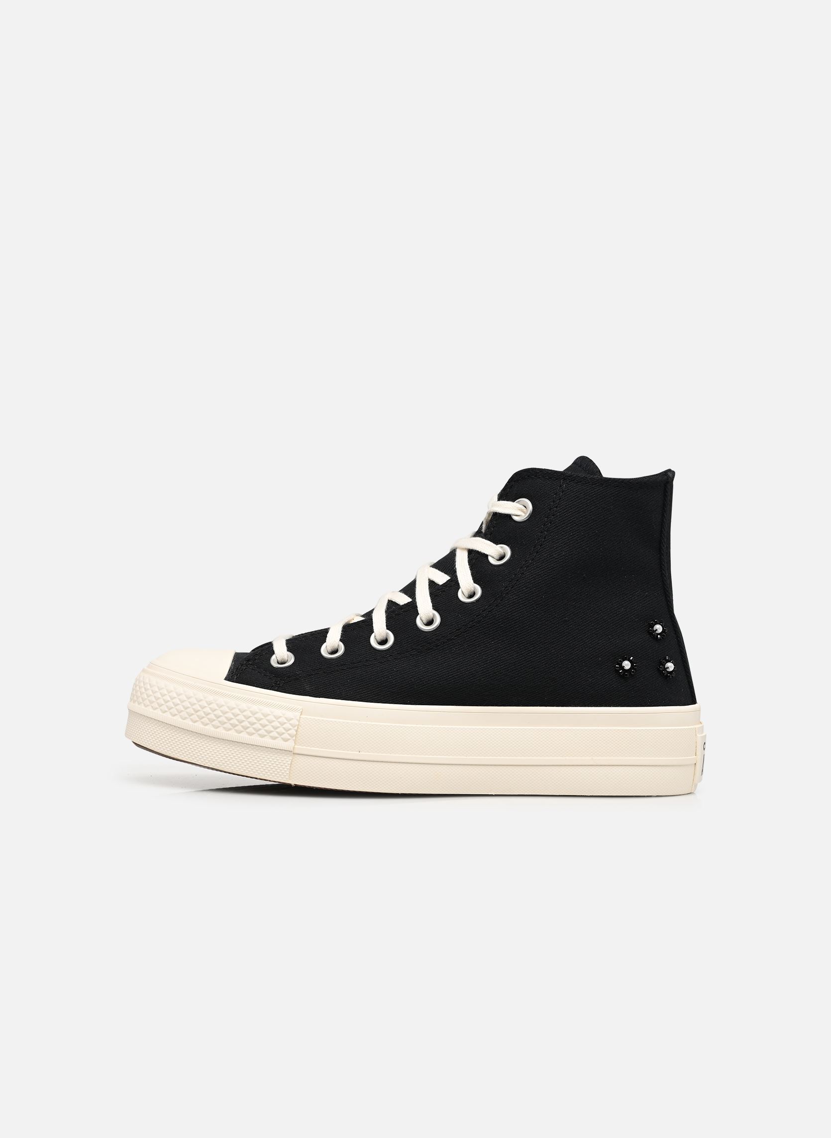 Knöchelhohe Sneaker Chuck Taylor All Star Lift Platform Bead damen schwarz Converse Knöchelhohe Sneaker Chuck Taylor All Star Lift Platform Bead damen schwarz BLACK/BLACK/EGRET