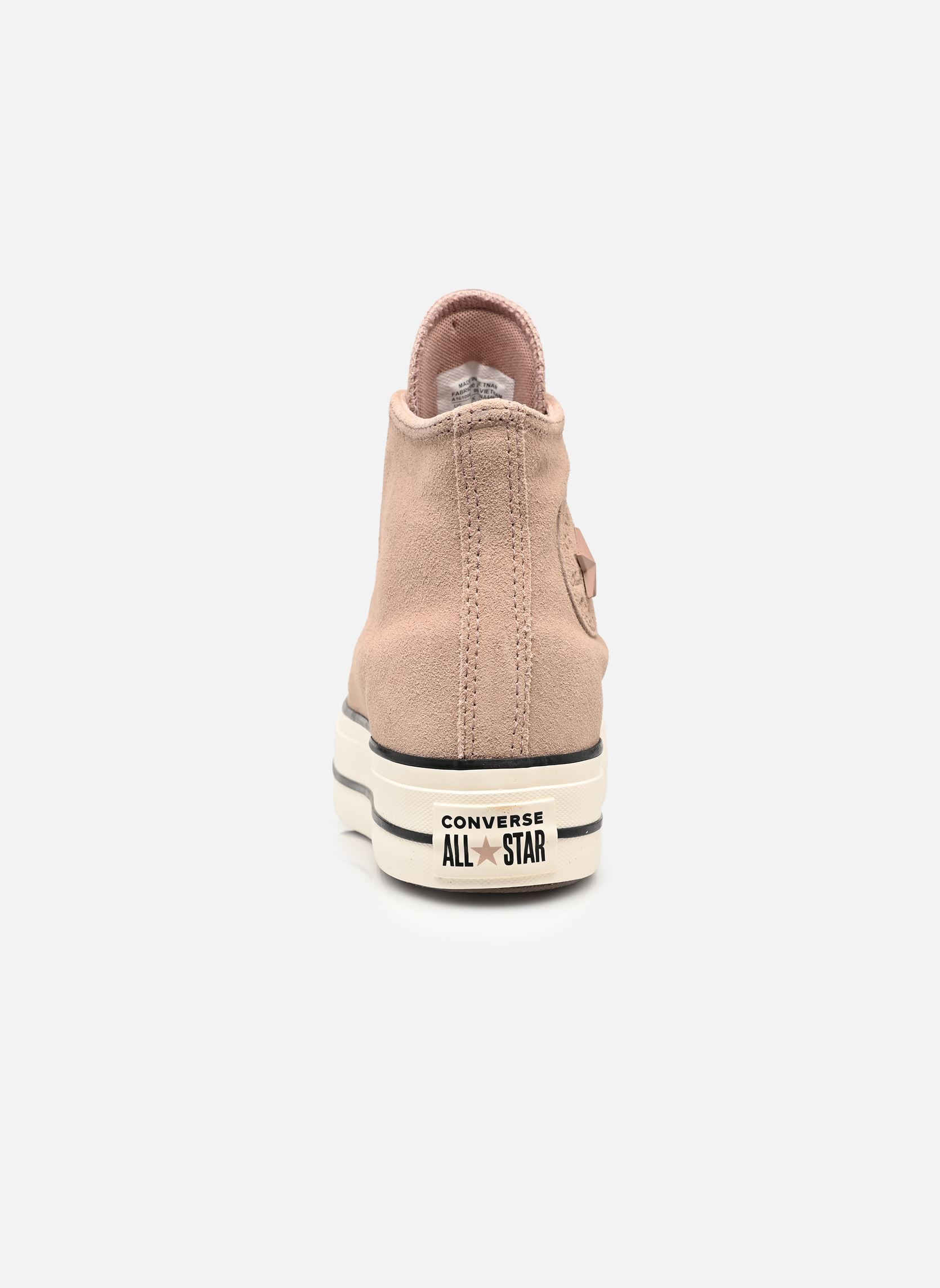 Baskets montantes Chuck Taylor All Star Lift Platform Tona femme rose Converse Baskets montantes Chuck Taylor All Star Lift Platform Tona femme rose DRIED EARTH/EGRET/BLACK