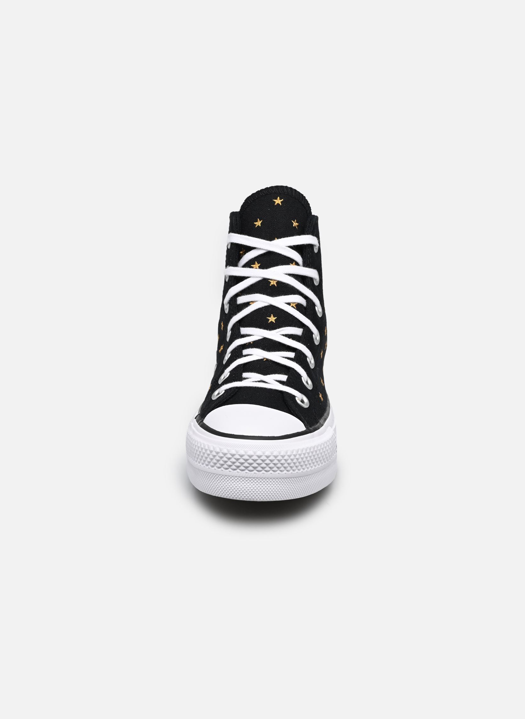 Baskets toile Chuck Taylor All Star Lift Platform Embr femme noir Converse Baskets toile Chuck Taylor All Star Lift Platform Embr femme noir BLACK/HONEY STICK/WHITE