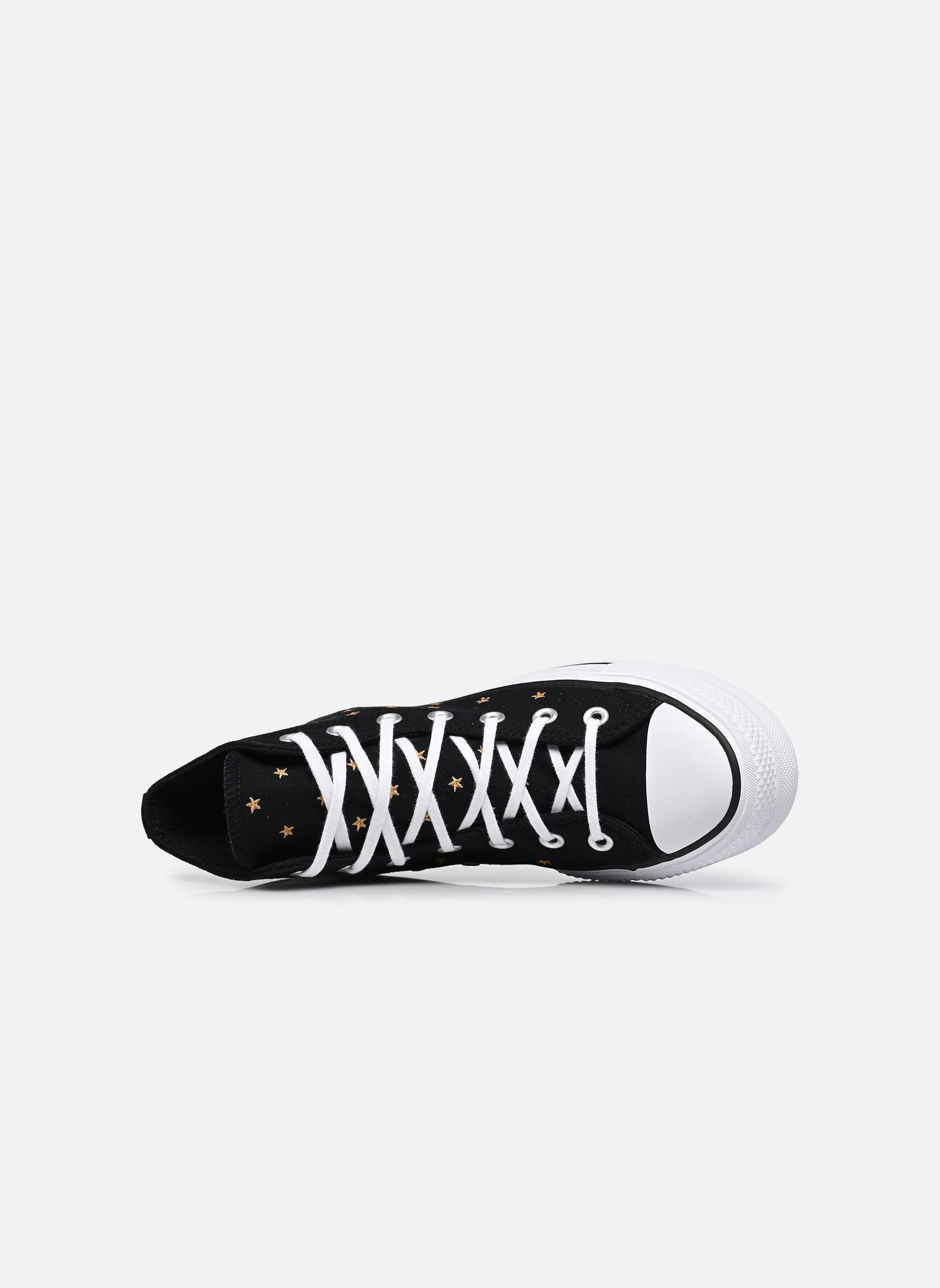 Baskets toile Chuck Taylor All Star Lift Platform Embr femme noir Converse Baskets toile Chuck Taylor All Star Lift Platform Embr femme noir BLACK/HONEY STICK/WHITE
