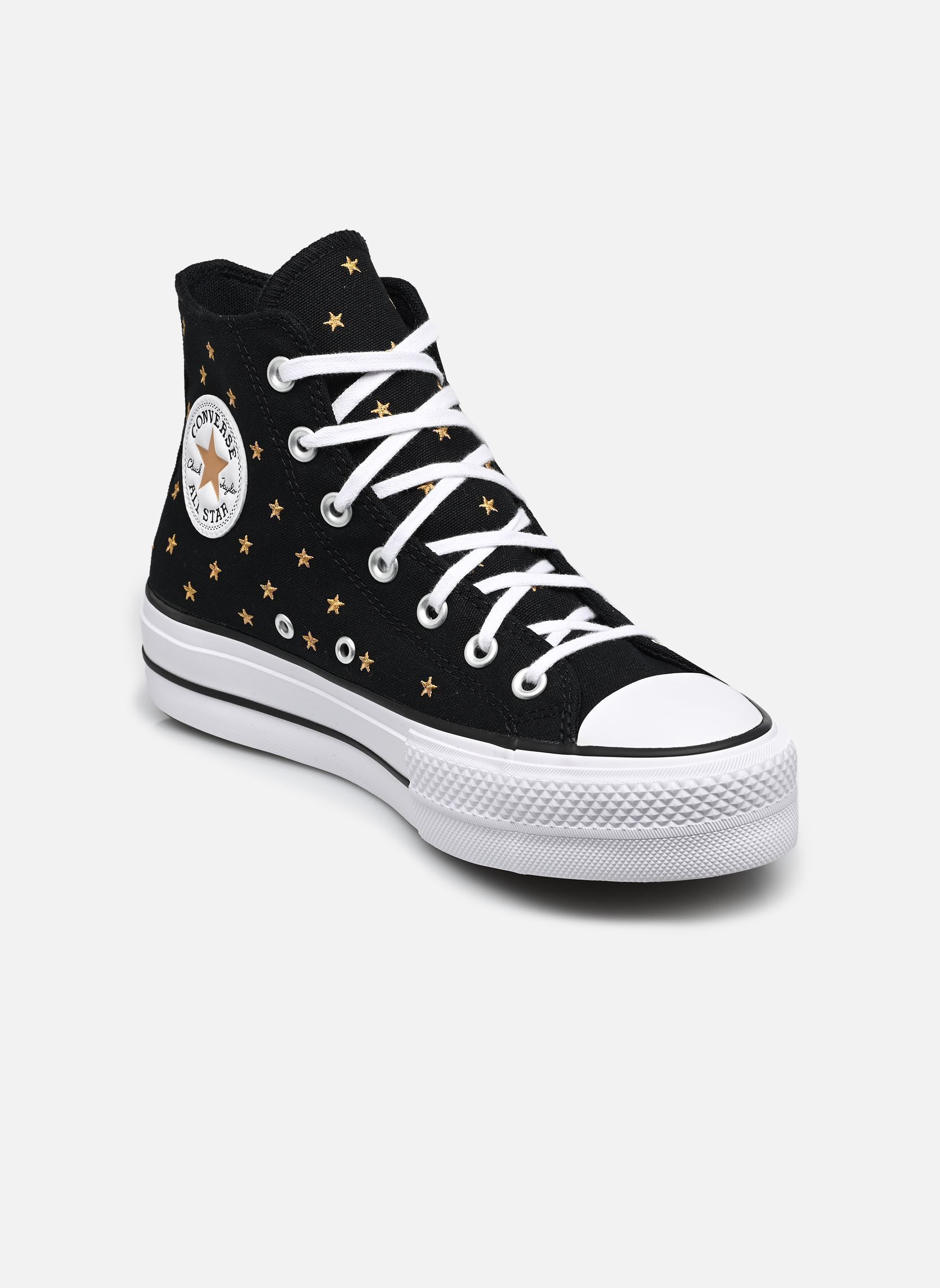 Baskets Converse Chuck Taylor All Star Lift Platform Embroidered Stars Hi pour Femme