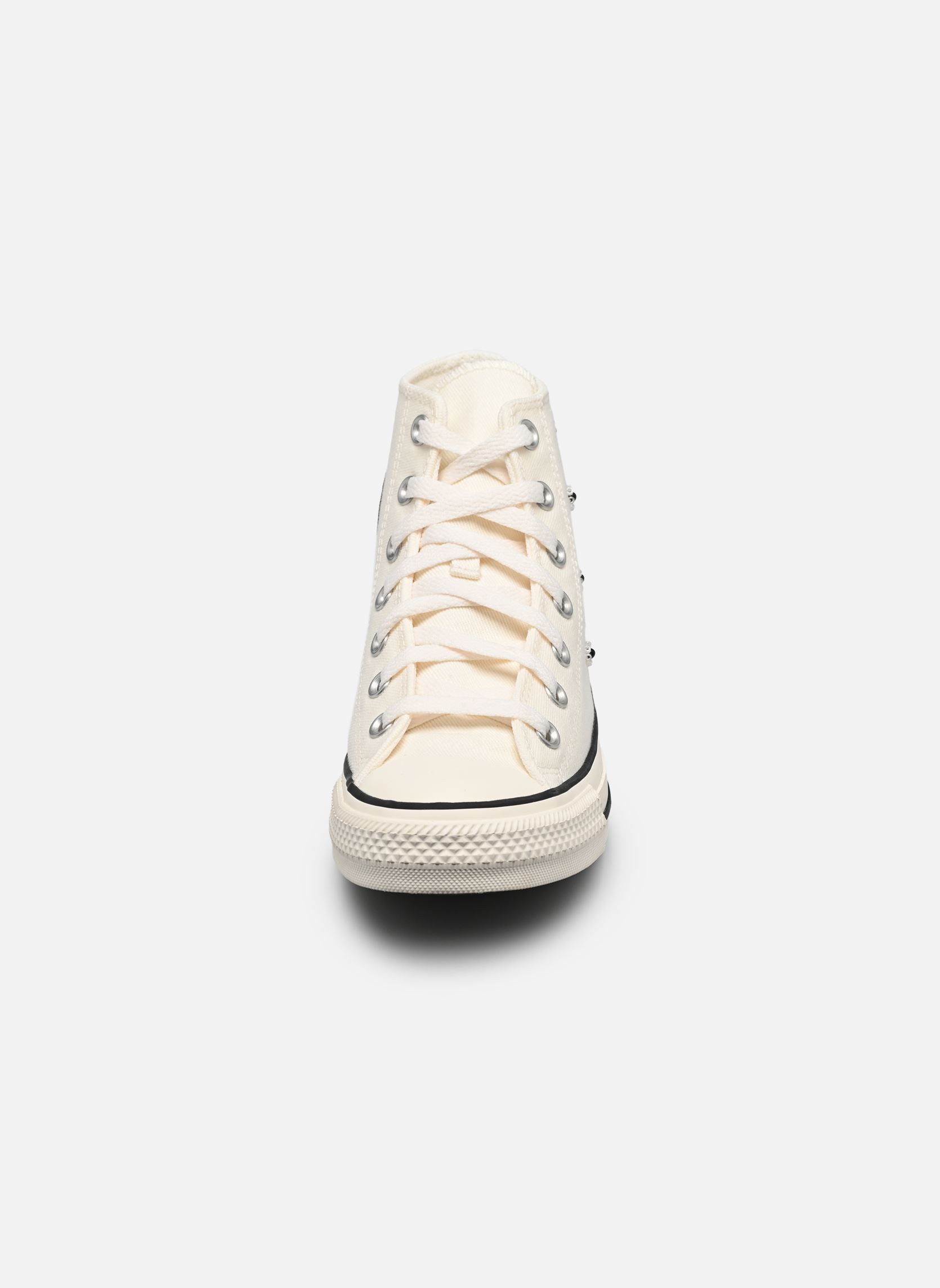 Knöchelhohe Sneaker Chuck Taylor All Star Beads Hi damen weiß Converse Knöchelhohe Sneaker Chuck Taylor All Star Beads Hi damen weiß Egret/Black/Egret
