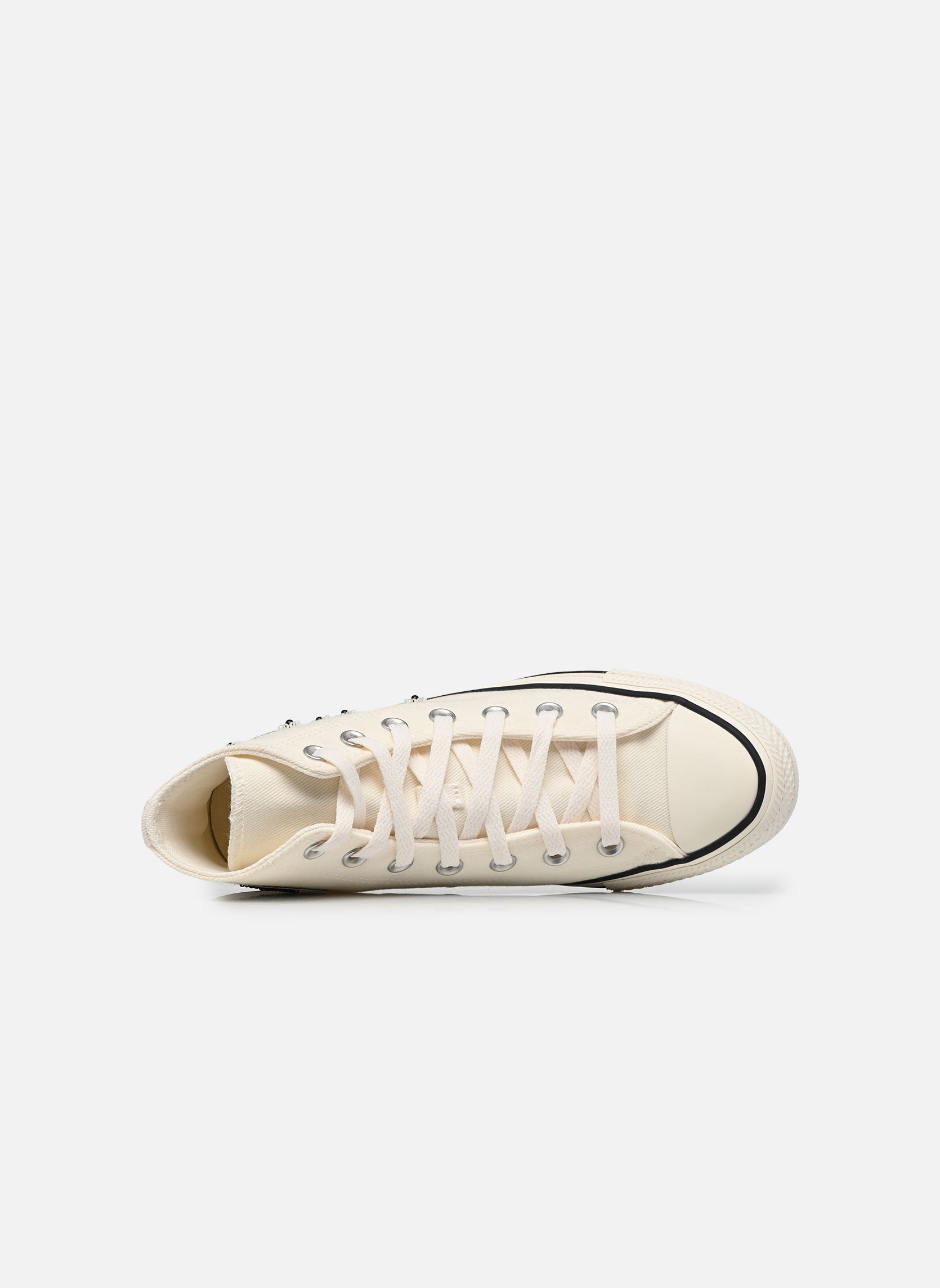 Knöchelhohe Sneaker Chuck Taylor All Star Beads Hi damen weiß Converse Knöchelhohe Sneaker Chuck Taylor All Star Beads Hi damen weiß Egret/Black/Egret
