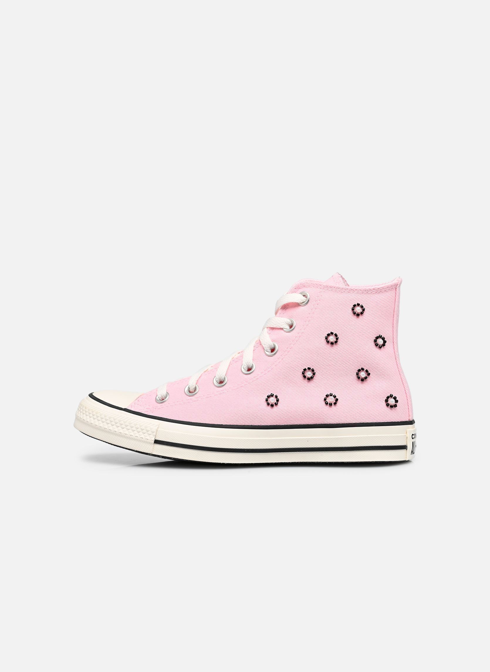 Baskets montantes Chuck Taylor All Star Beads Hi femme rose Converse Baskets montantes Chuck Taylor All Star Beads Hi femme rose New Found Bloom/Egret/Black