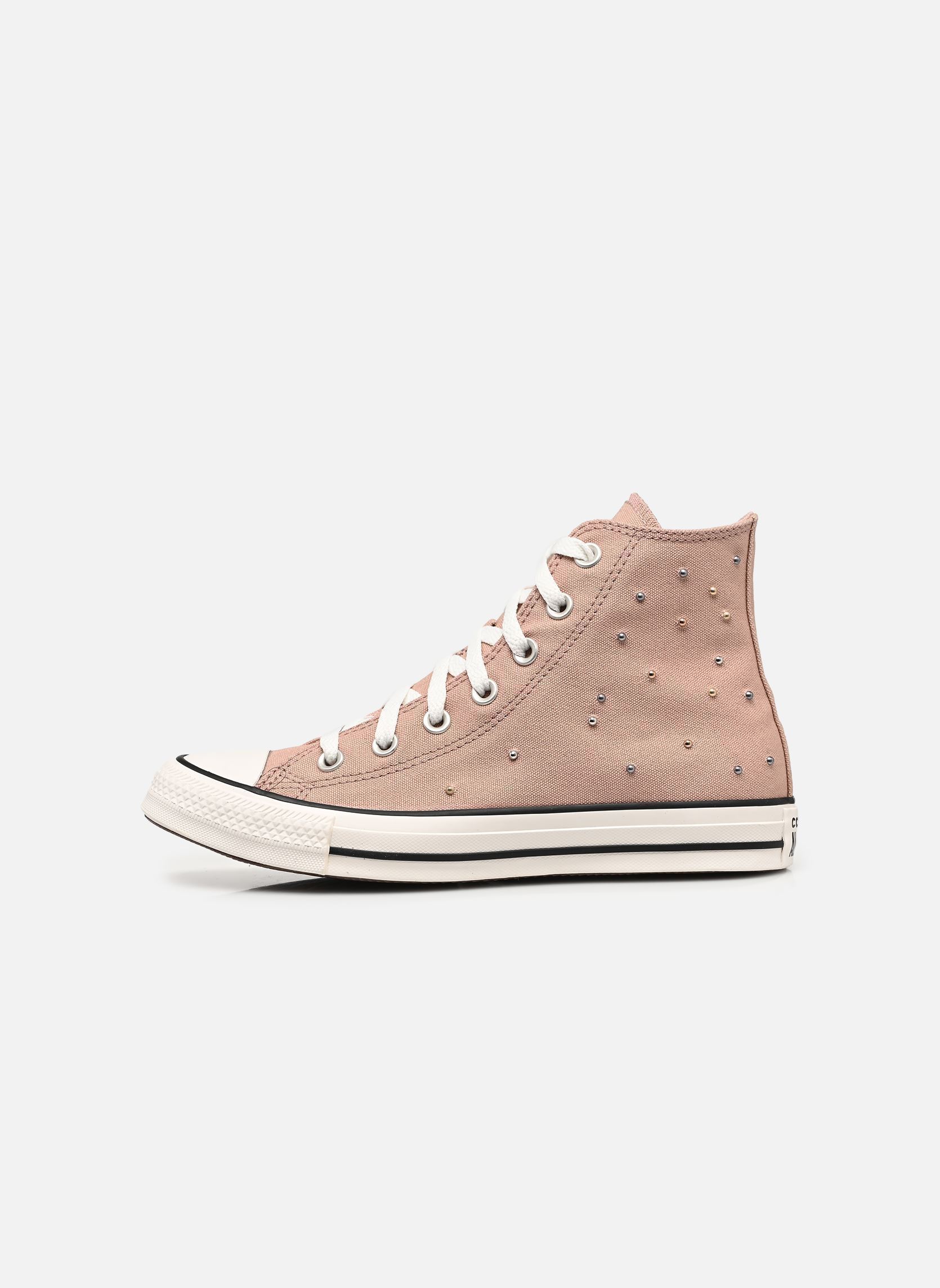 Baskets toile Chuck Taylor All Star Mini Studs Hi femme rose Converse Baskets toile Chuck Taylor All Star Mini Studs Hi femme rose DRIED EARTH/VINTAGE WHITE/BLAC