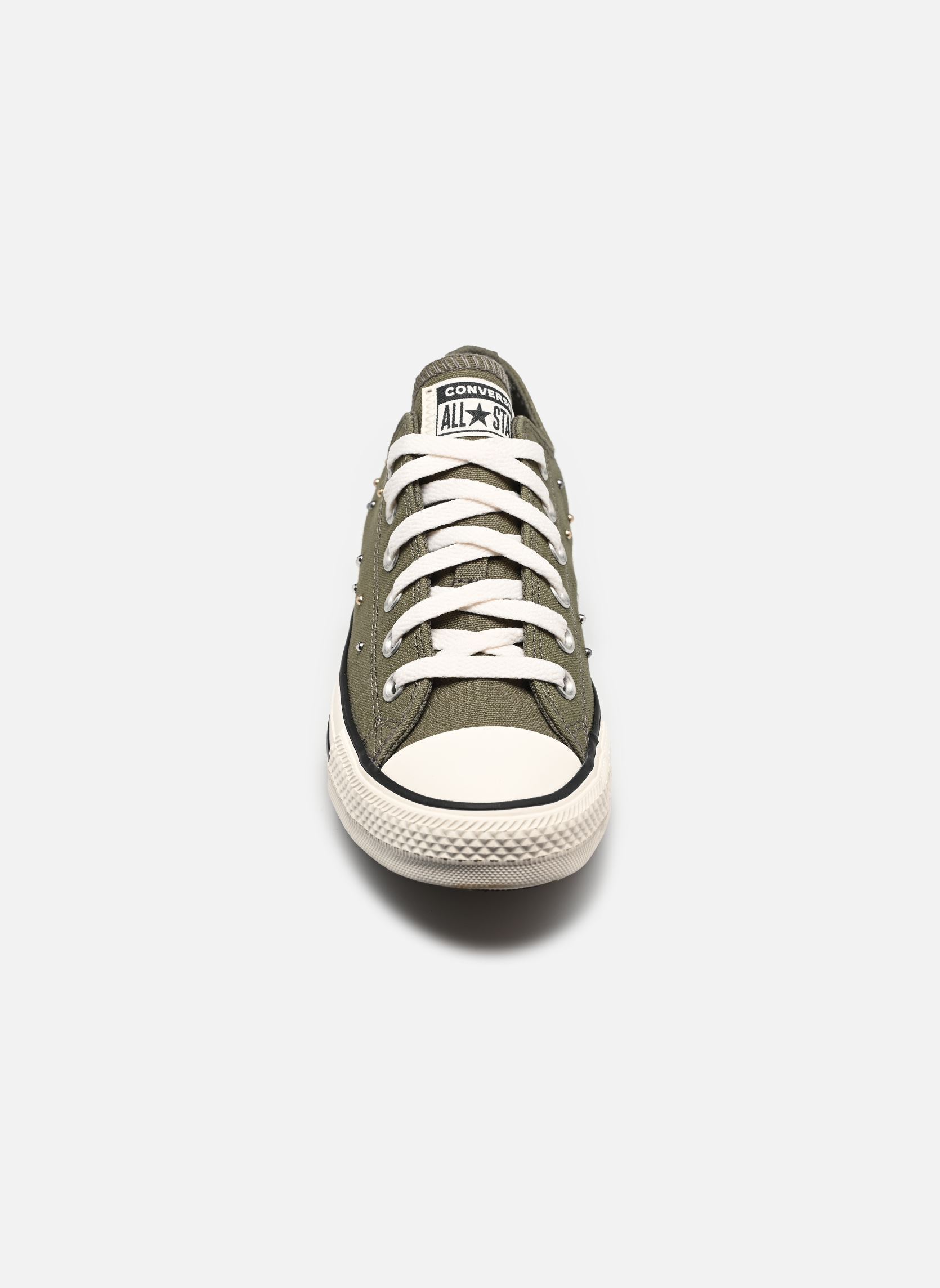 Baskets toile Chuck Taylor All Star Mini Studs Ox femme vert Converse Baskets toile Chuck Taylor All Star Mini Studs Ox femme vert UTILITY/GOLD/EGRET