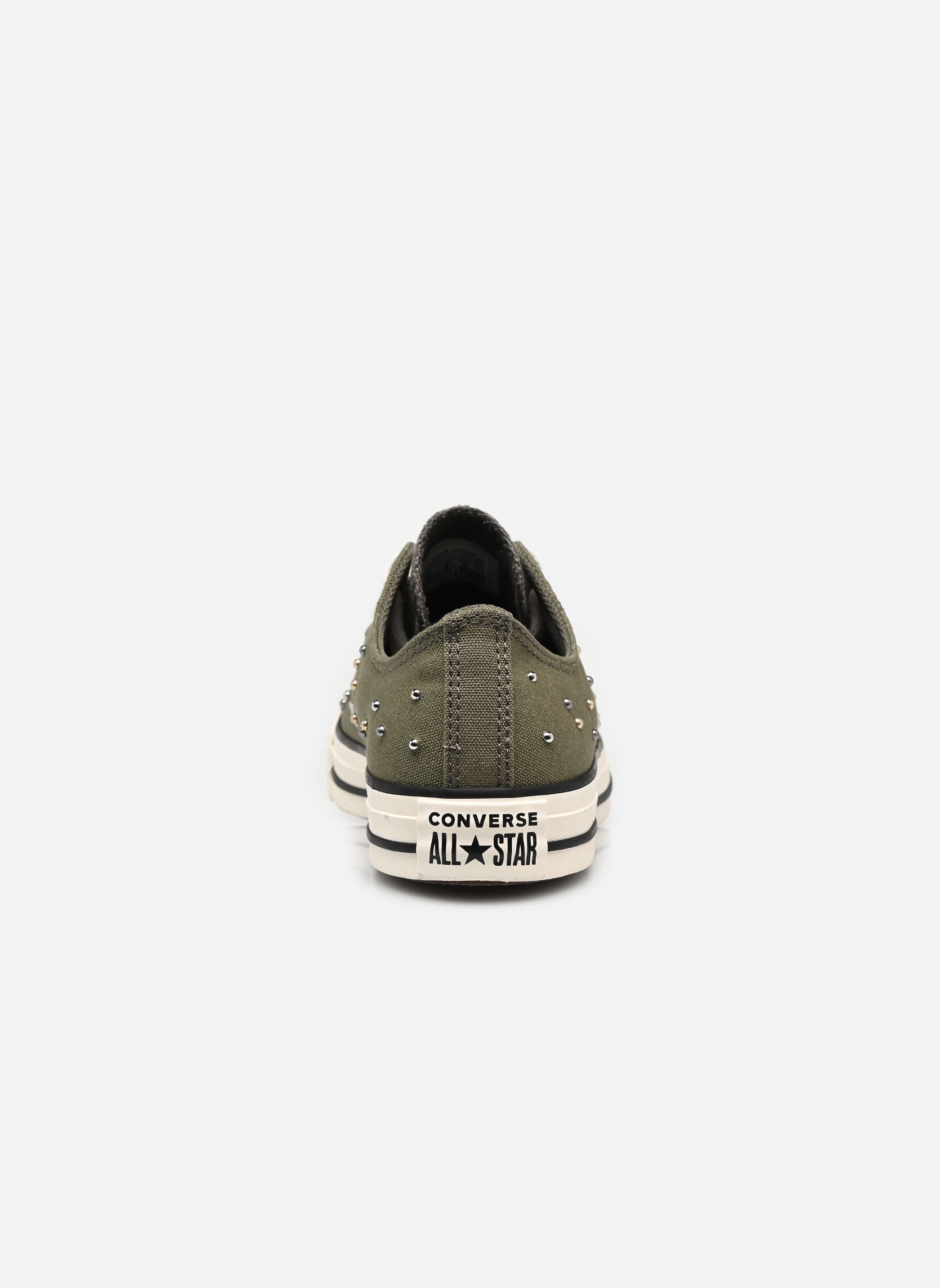 Baskets toile Chuck Taylor All Star Mini Studs Ox femme vert Converse Baskets toile Chuck Taylor All Star Mini Studs Ox femme vert UTILITY/GOLD/EGRET