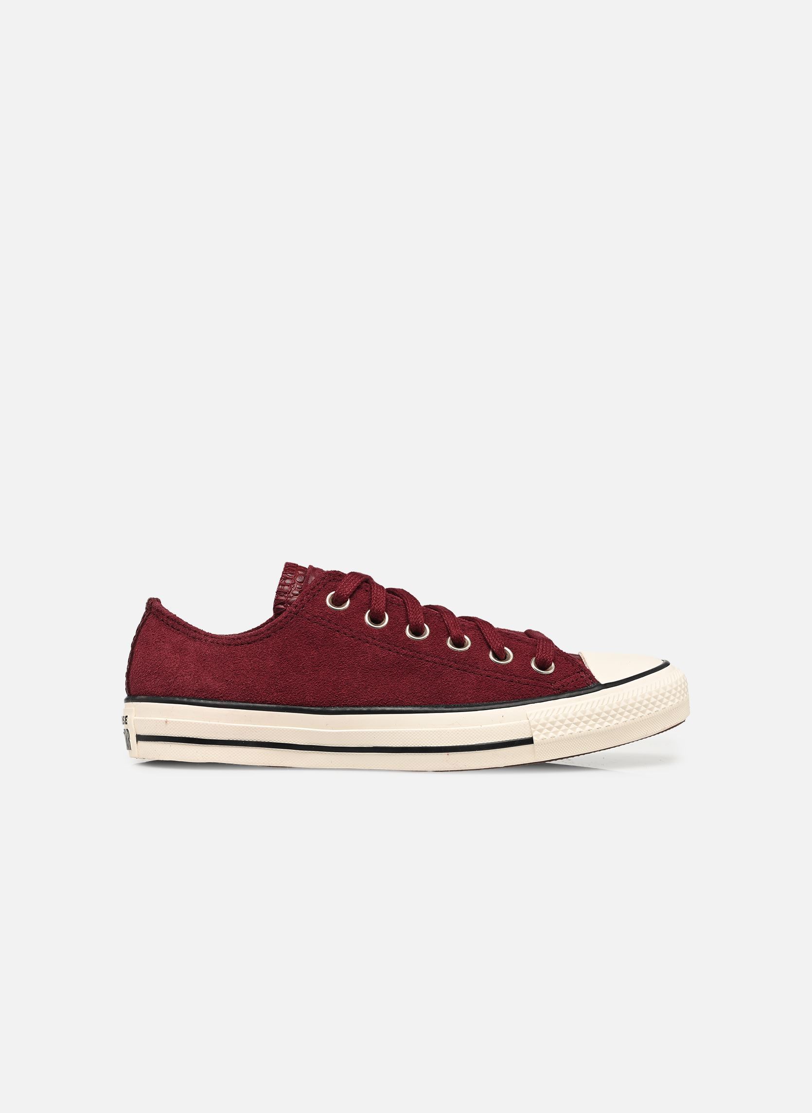Baskets Chuck Taylor All Star Crocodile Ox femme bordeaux Converse Baskets Chuck Taylor All Star Crocodile Ox femme bordeaux DEEP BORDEAUX/EGRET/BLACK