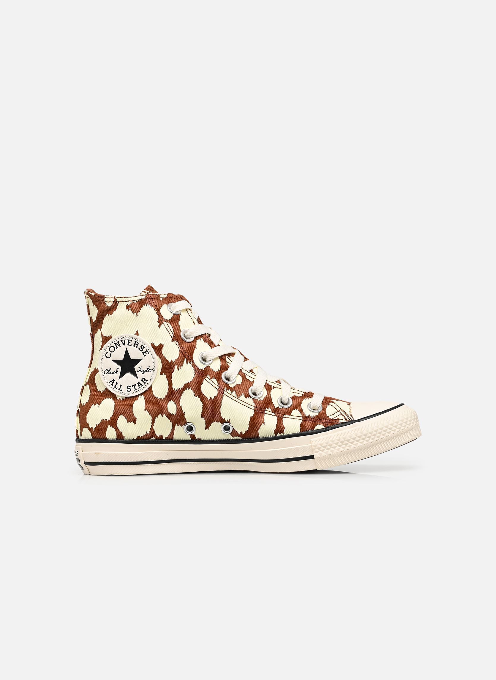 Leinen-Sneaker Chuck Taylor All Star Cow Print Hi damen mehrfarbig Converse Leinen-Sneaker Chuck Taylor All Star Cow Print Hi damen mehrfarbig UNEARTHED/EGRET/UNEARTHED