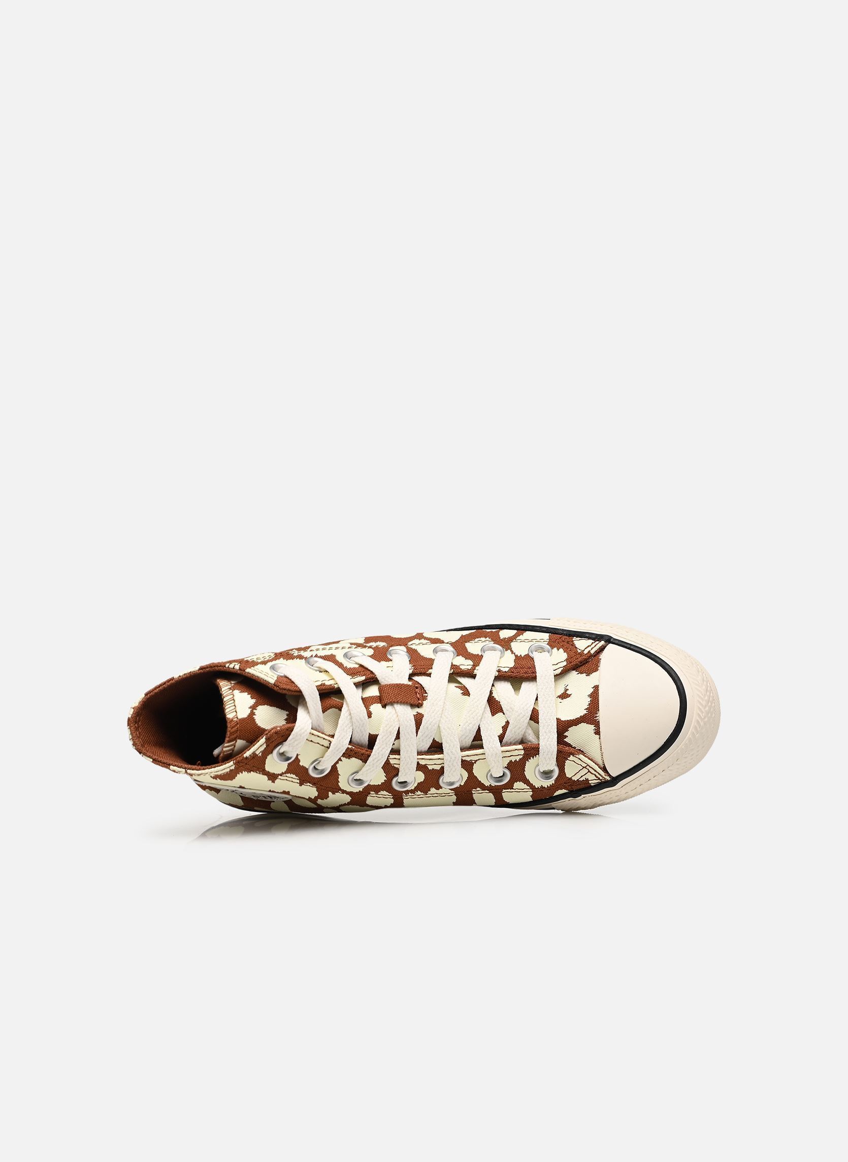 Leinen-Sneaker Chuck Taylor All Star Cow Print Hi damen mehrfarbig Converse Leinen-Sneaker Chuck Taylor All Star Cow Print Hi damen mehrfarbig UNEARTHED/EGRET/UNEARTHED