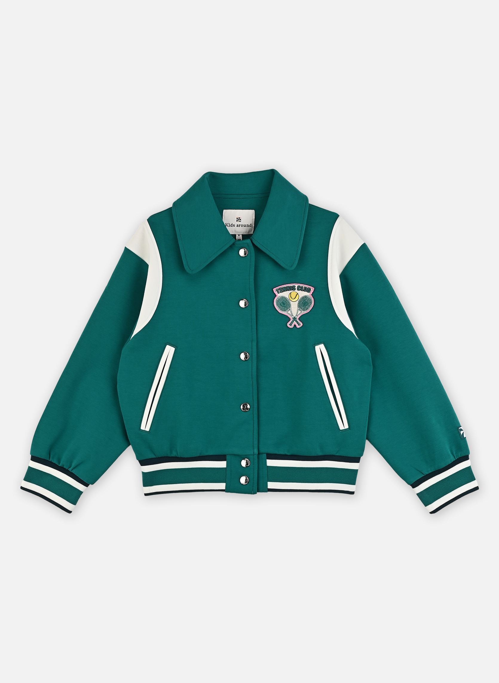 Gilets L00007 fille vert Kids around Gilets L00007 fille vert VERT THE