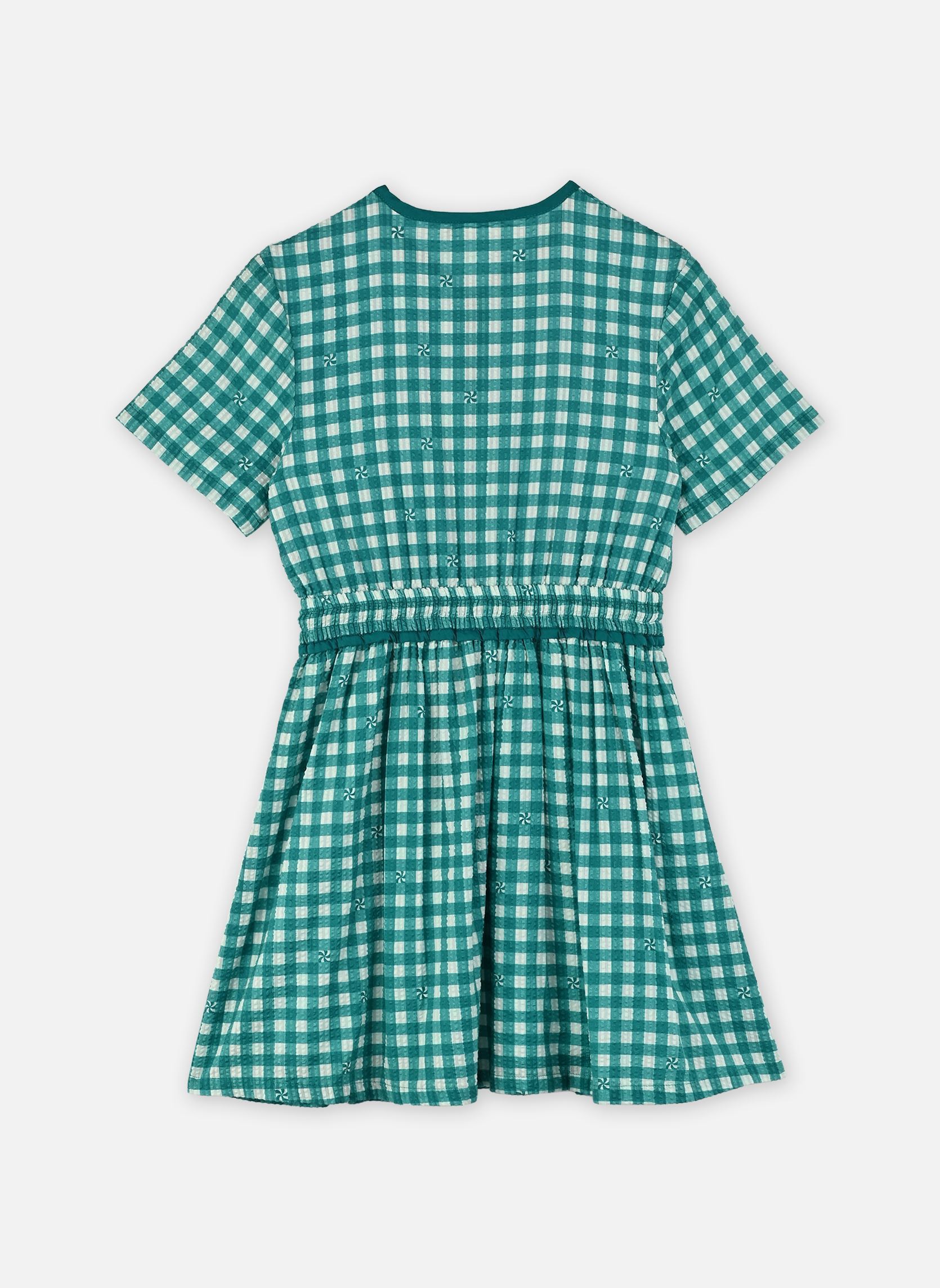 Jurken L00008 meisjes groen Kids around Jurken L00008 meisjes groen VERT THE