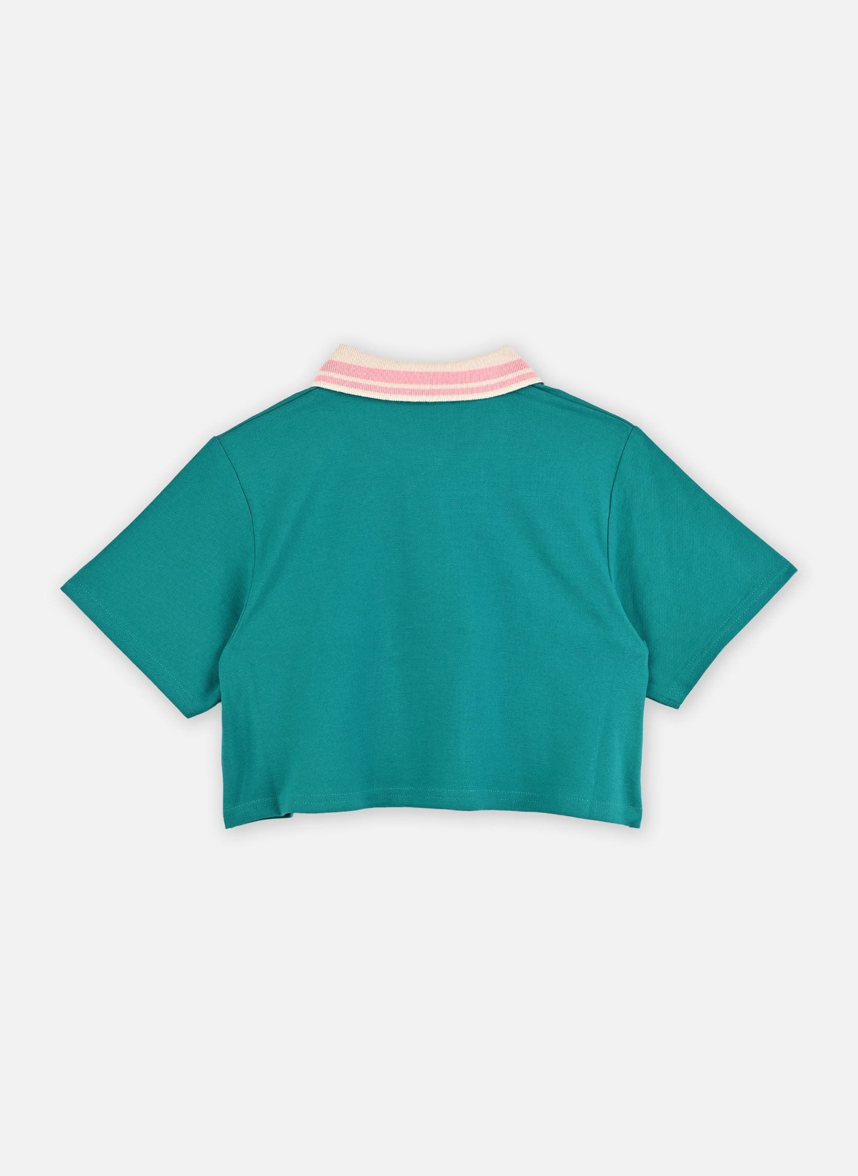 Polos L00049 fille vert Kids around Polos L00049 fille vert VERT THE