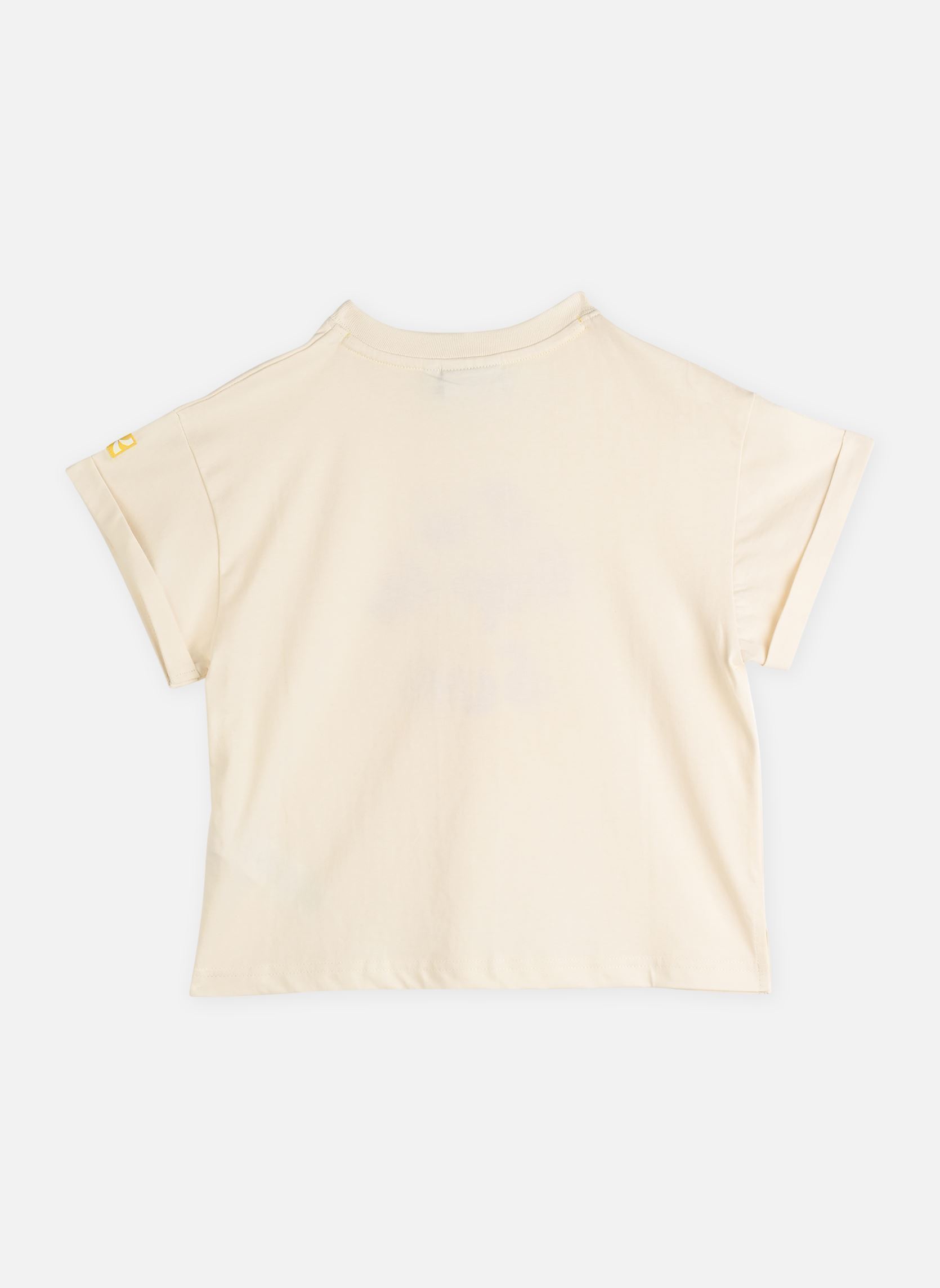 Tee-shirts manches courtes L00002 fille blanc Kids around Tee-shirts manches courtes L00002 fille blanc IVOIRE PASTEL