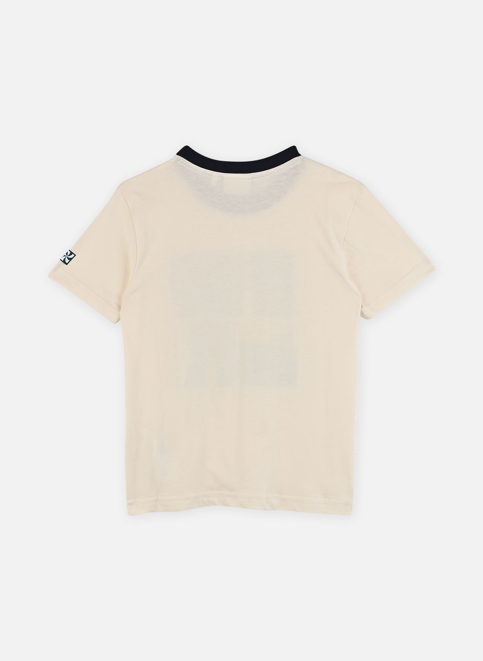 Tee-shirts manches courtes L00015 garçon blanc Kids around Tee-shirts manches courtes L00015 garçon blanc IVOIRE PASTEL